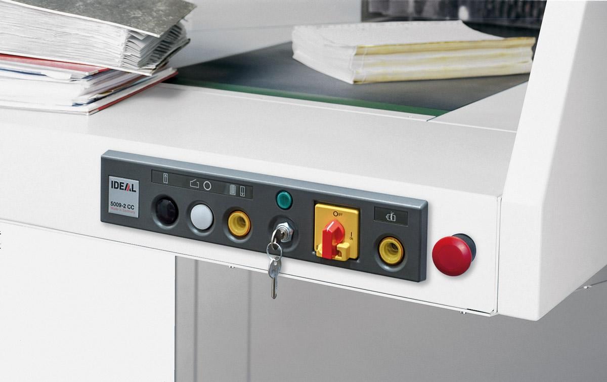 Ideal 5009CC – Aktenvernichter mit Autofeed 400 Blatt, DIN P-3, Partikelschnitt 6 × 50 mm, 300 l