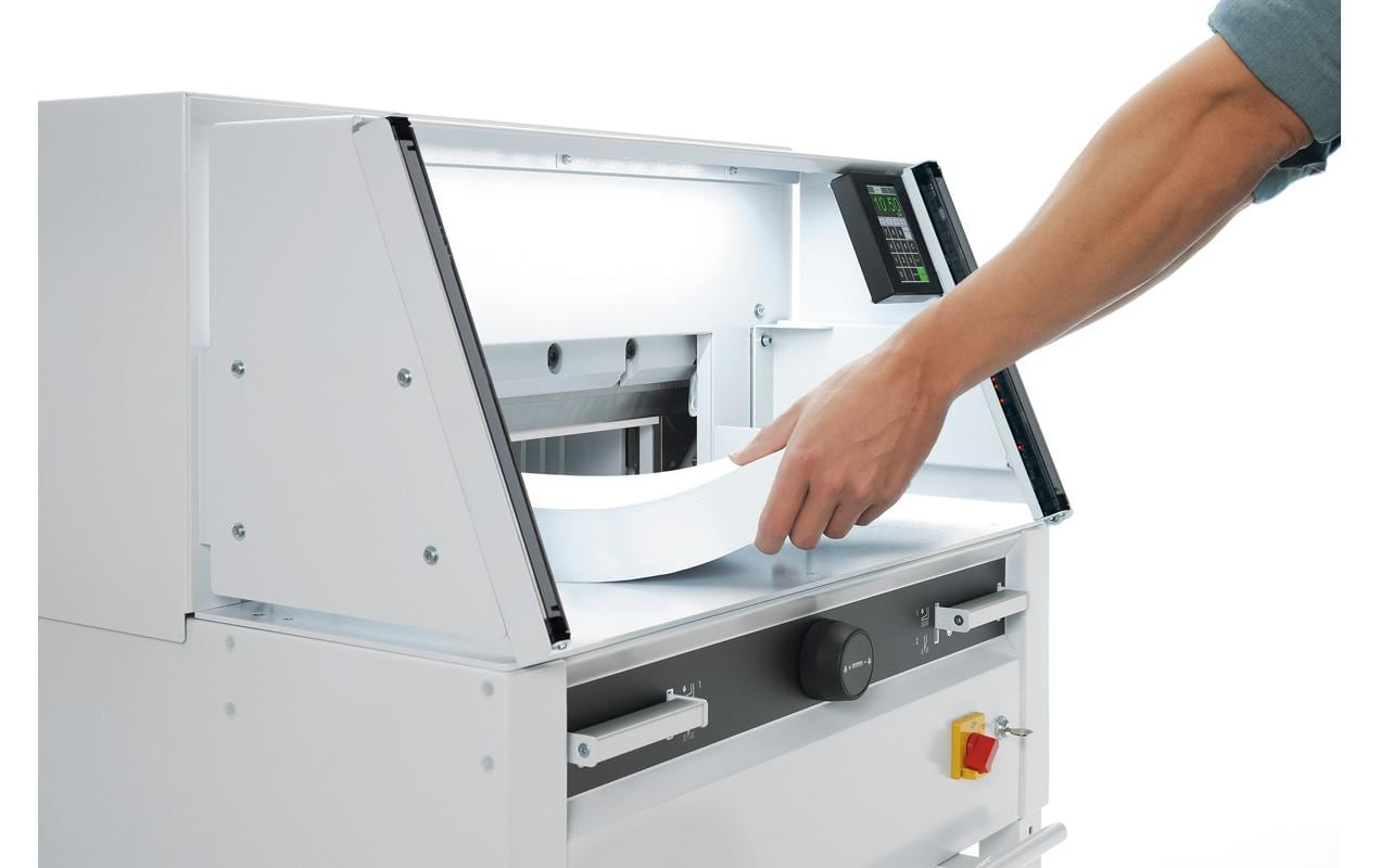Ideal Hebel-Schneidemaschine 5260 – 520 mm, 800 Blatt, elektrisch