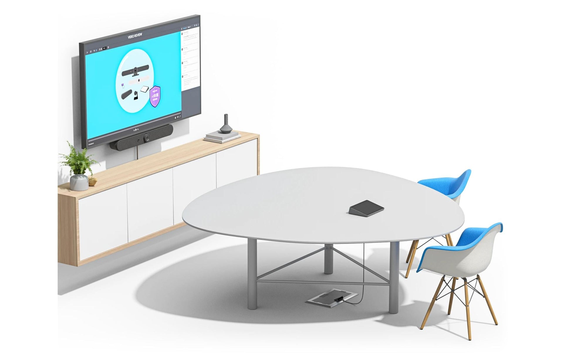 Logitech Rally Bar und Tap IP (EU) – Konferenzraum-System – Medium Room Bundle