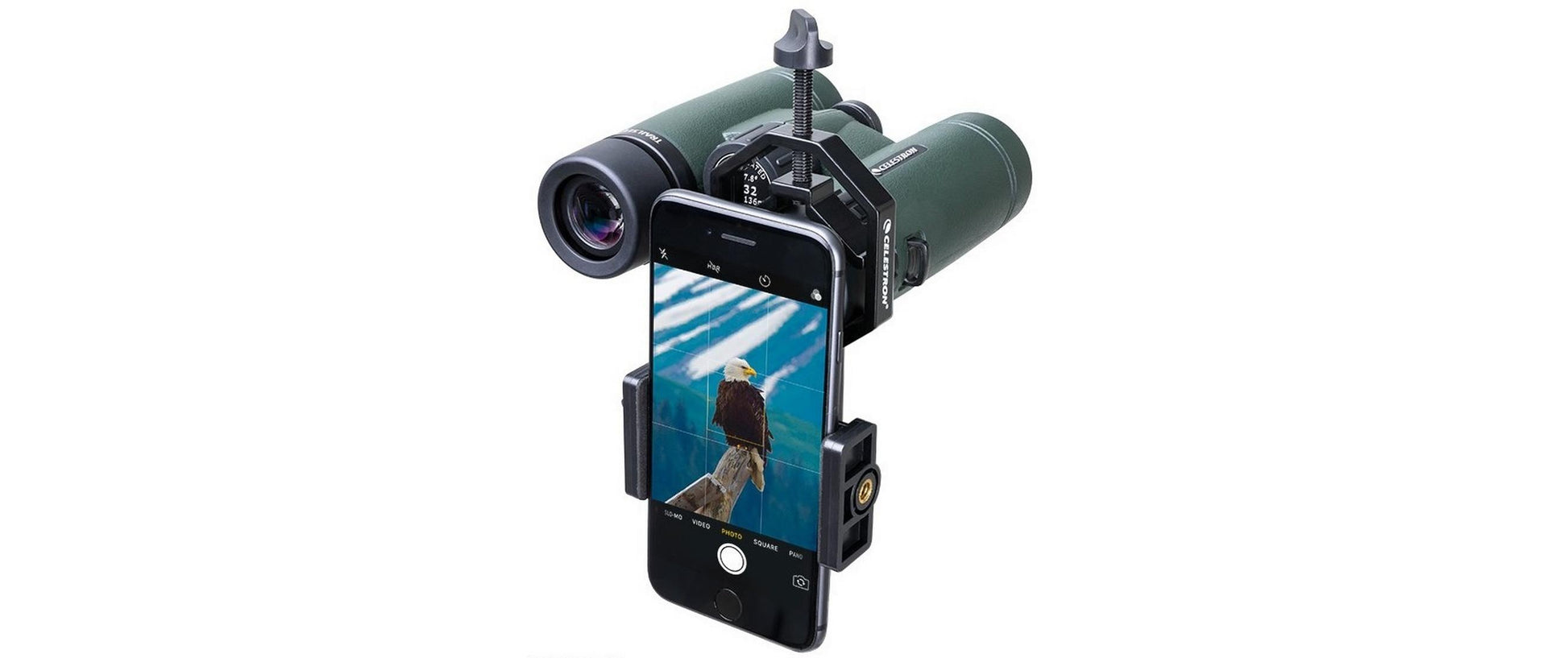 Celestron Basic Smartphone Adapter – Metall, Schraubbefestigung – Schwarz