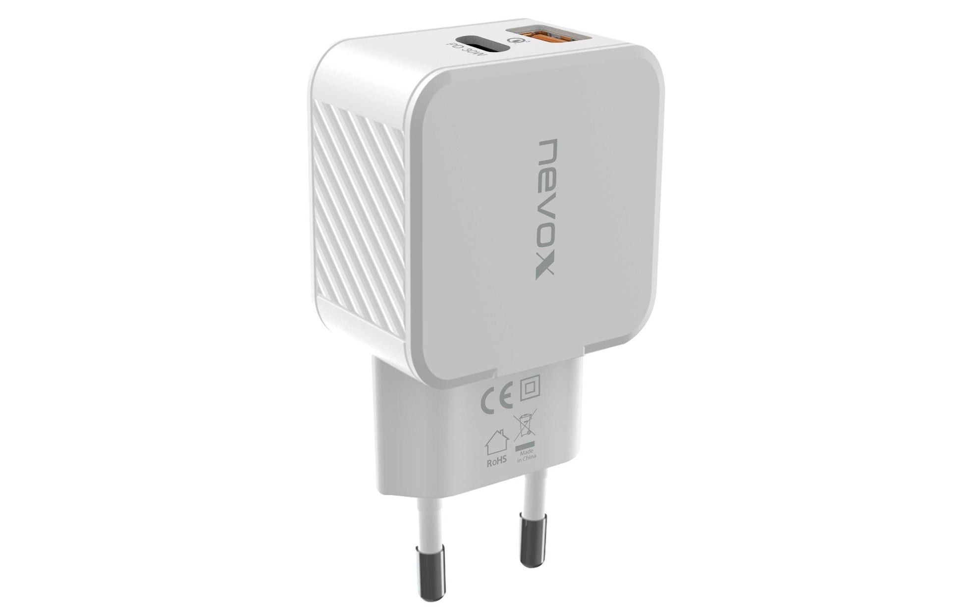 Nevox Netzteil – 30 W, 1× USB-C + 1× USB-A, PD, QC