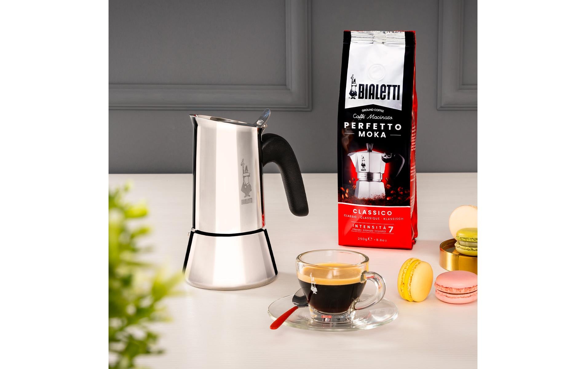 Bialetti Venus French Press / Kaffeebereiter – für Halogen, 0,2 l, 4 Tassen, Edelstahl