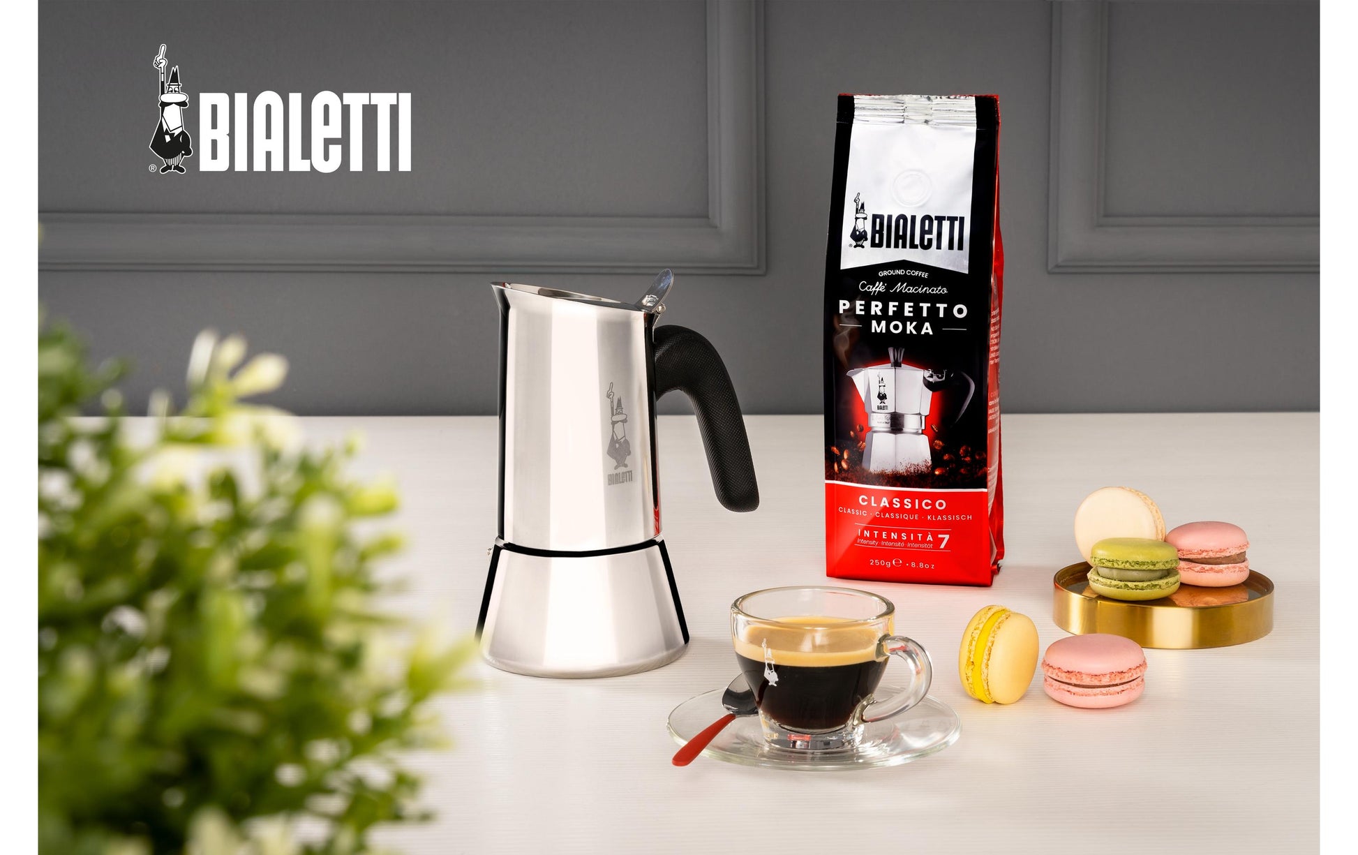 Bialetti Venus French Press / Kaffeebereiter – für Halogen, 0,2 l, 4 Tassen, Edelstahl