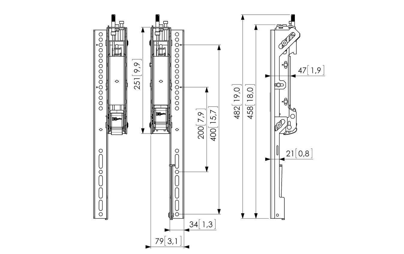 Vogel's PFS 3504 – Wandhalterung, schwarz