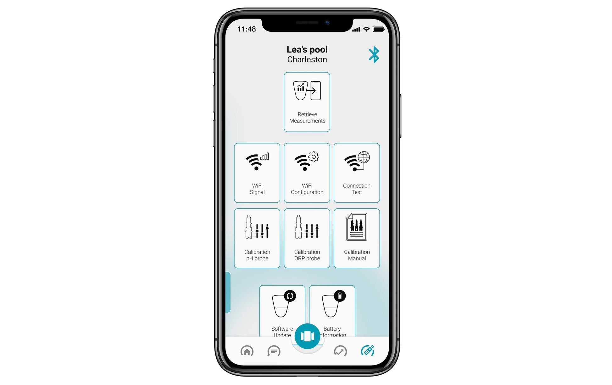 Ondilo ICO – Multisensor/Raumsensor, Salzgehalt, Chlor, Brom & Salzwasser – Blaugrün