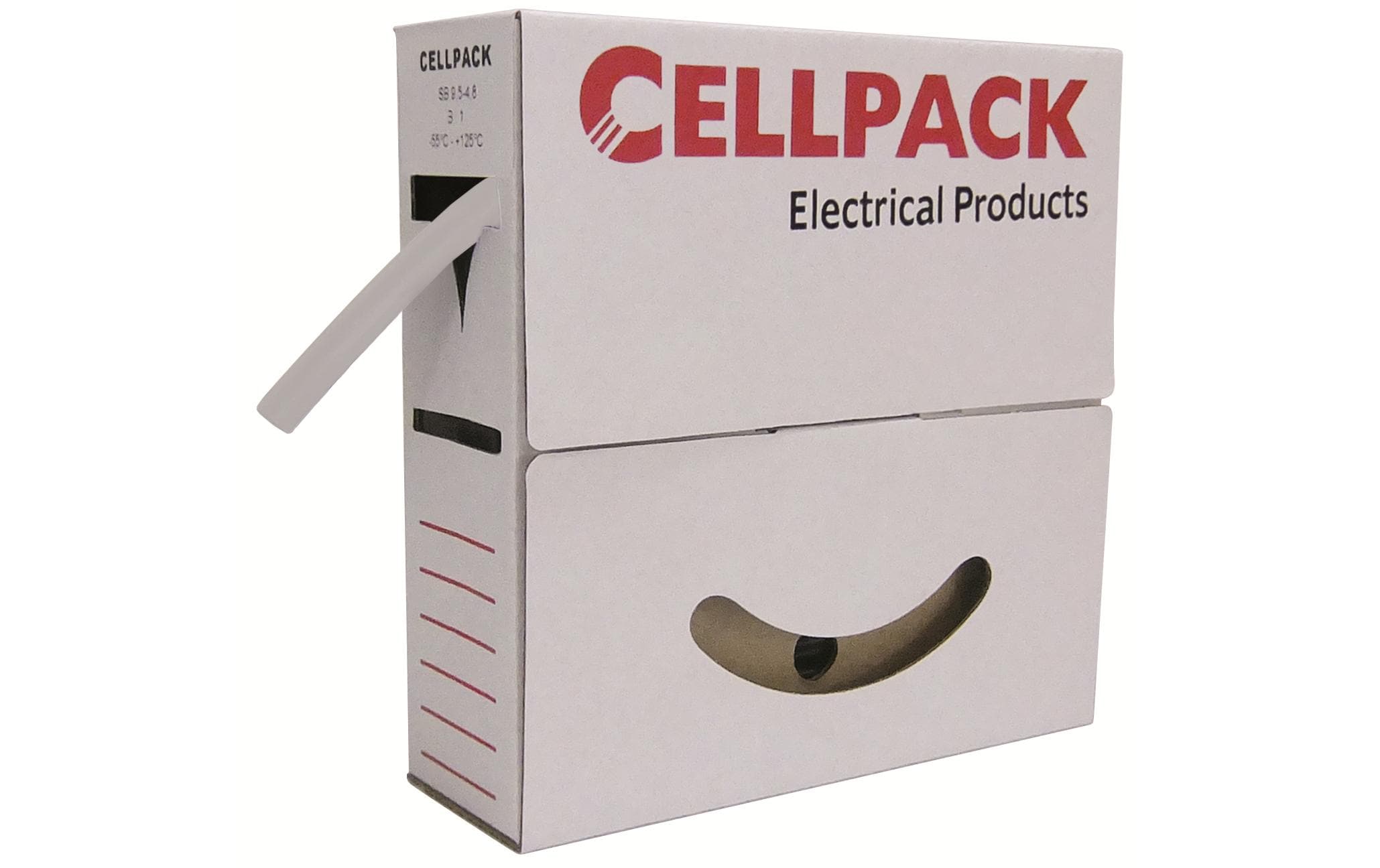 Cellpack Schrumpfschlauch-Set, Ø 9 mm, 10 m – weiss
