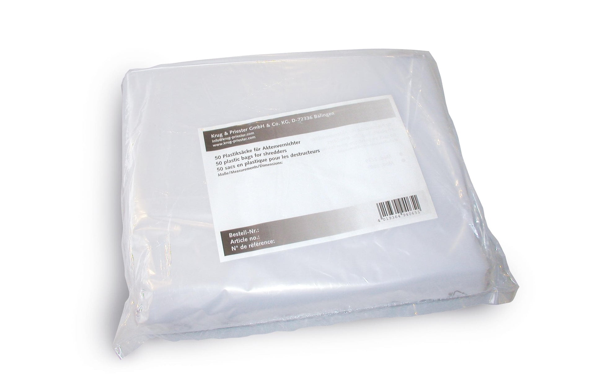 Ideal Aktenvernichtersäcke – 1 Stk., 36 l, für Ideal 2401/2402