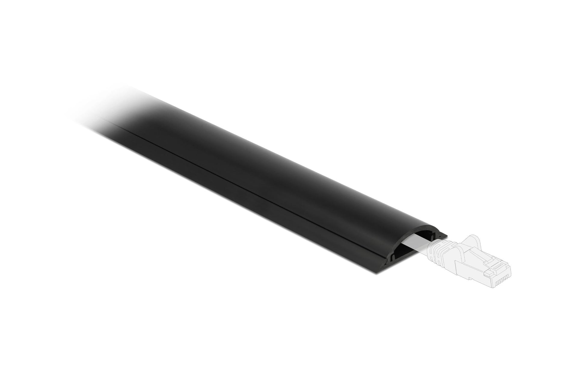 DeLOCK Wandkanal – 70 × 20 mm – 1 m – PVC – Schwarz, selbstklebend, 1 Stk.