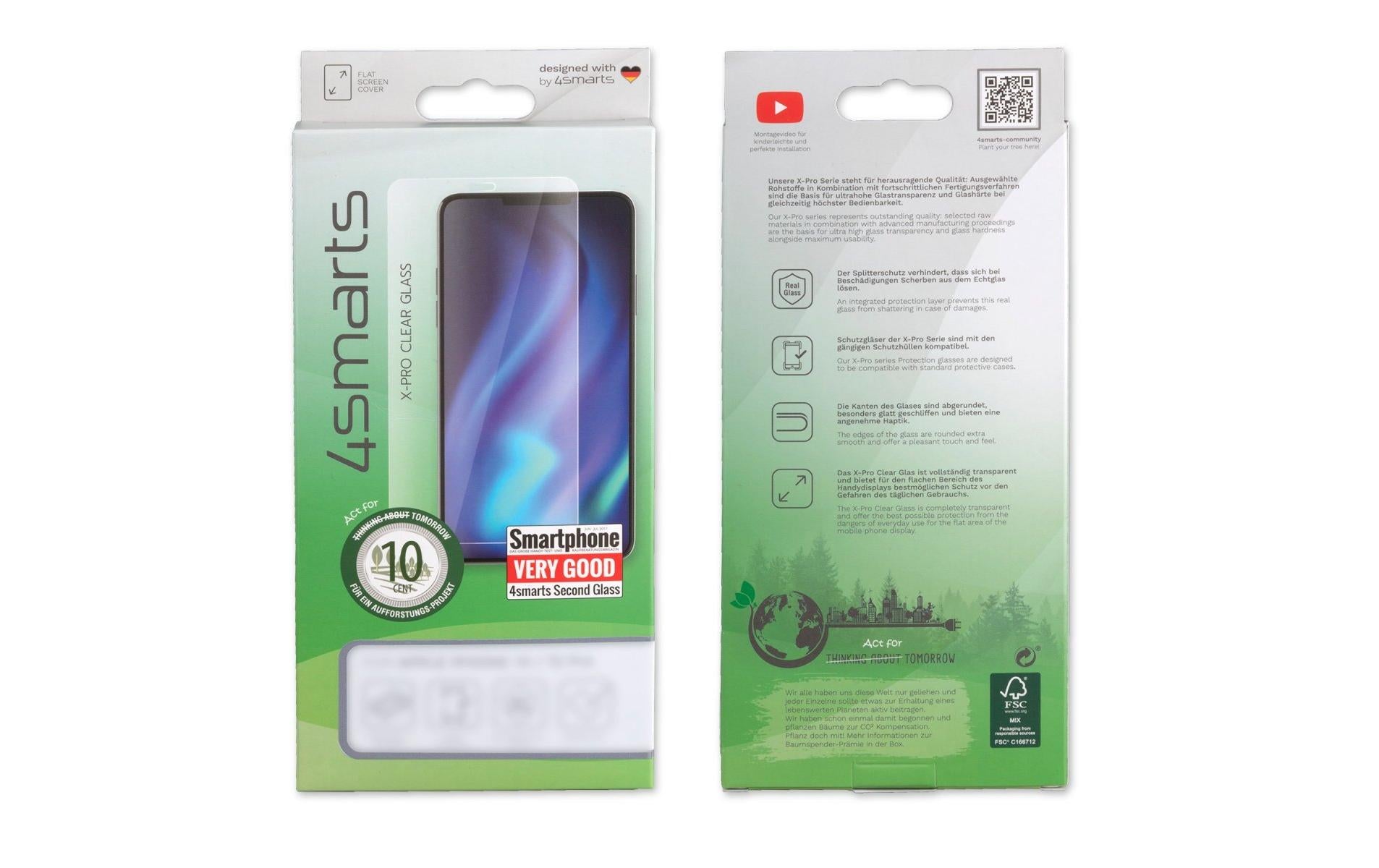 4smarts Displayschutz (Panzerglas), Full Cover – für Galaxy S22+ – mit Applikator
