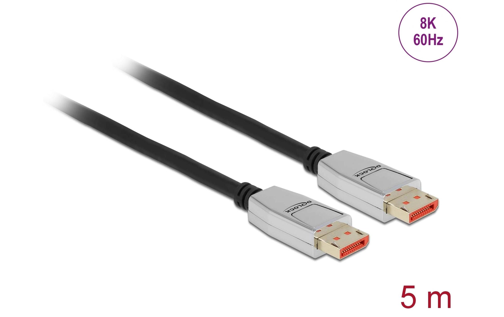DeLOCK DisplayPort Kabel DP 1.4 – 8K 60 Hz – 5 m