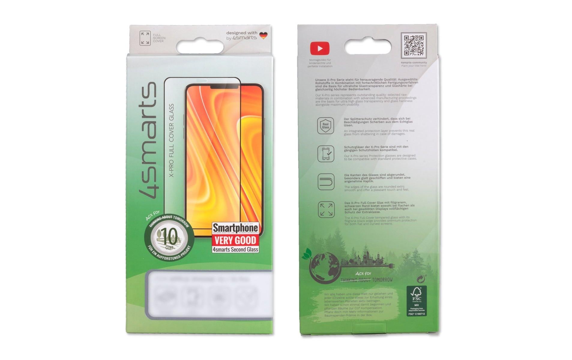 4smarts Displayschutz, Glas, transparent – für Samsung Galaxy S22+ – 1er-Pack