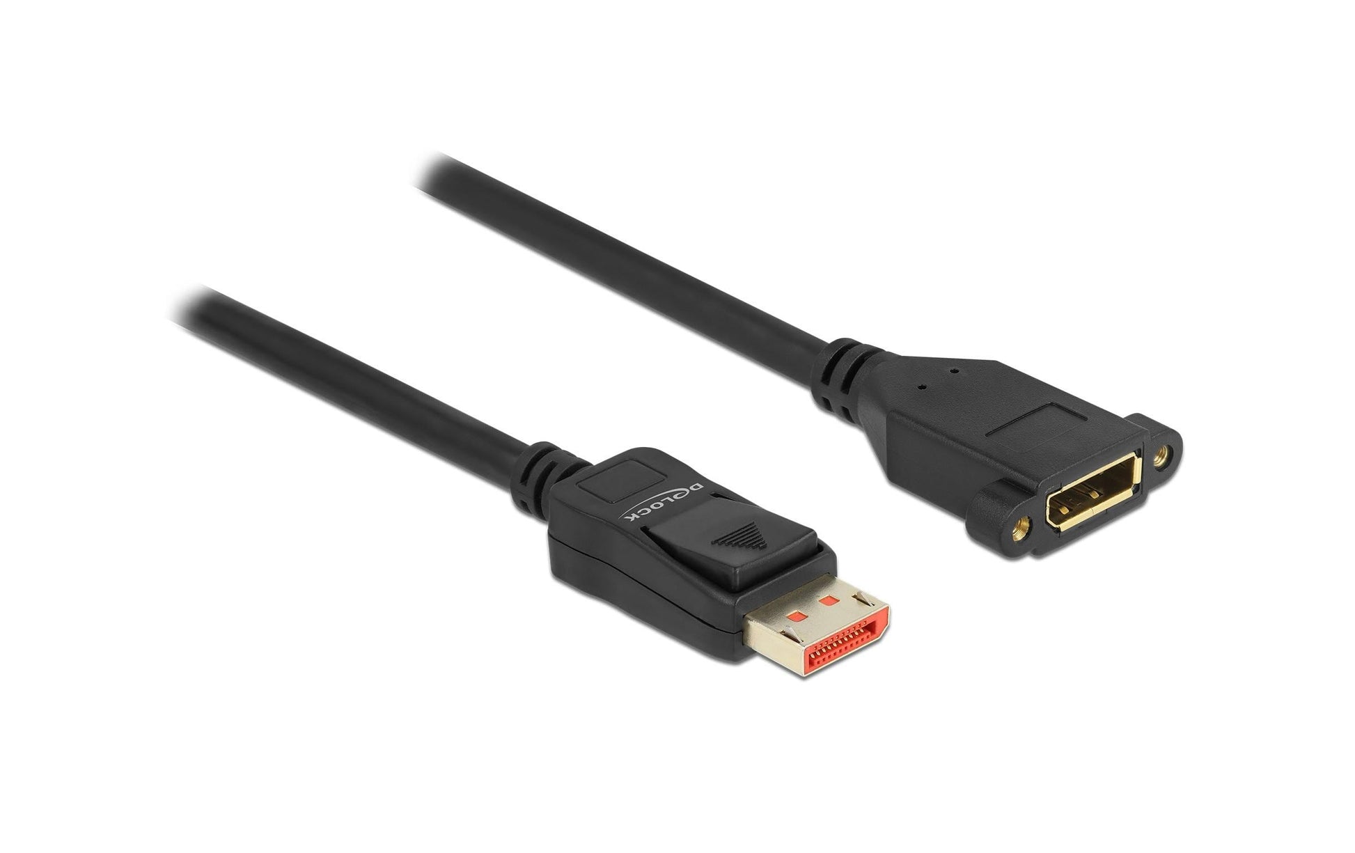 DeLOCK DisplayPort Verlängerung DP 1.4 8K 60 Hz – 1 m – verriegelbar