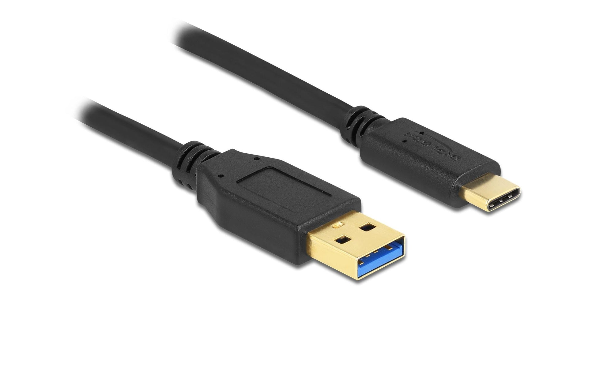 DeLOCK USB-A auf USB-C Kabel – USB 3.2 Gen 1 (5 Gbit/s) – 3 m – Schwarz
