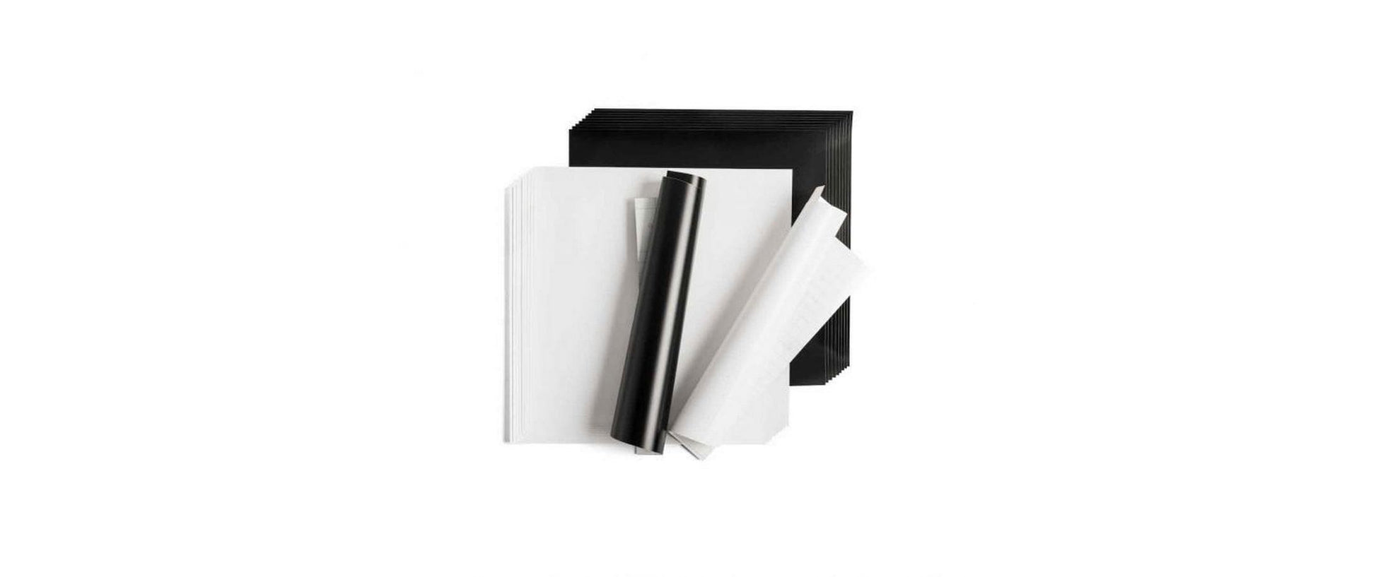 Cricut Vinylfolien-Set wiederablösbar – 20 Bögen 30,5 × 30,5 cm – für Schneideplotter – Schwarz/Weiss