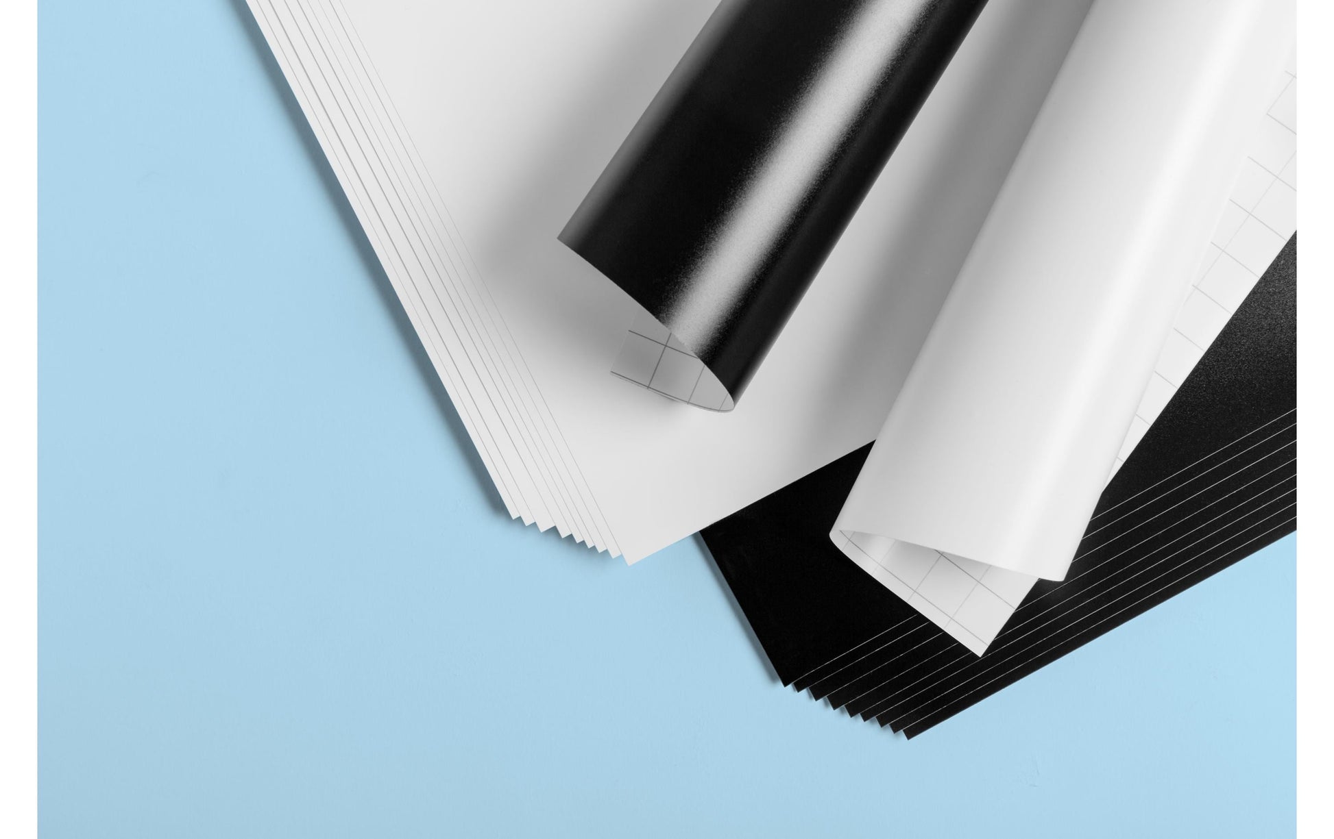 Cricut Vinylfolien-Set wiederablösbar – 20 Bögen 30,5 × 30,5 cm – für Schneideplotter – Schwarz/Weiss