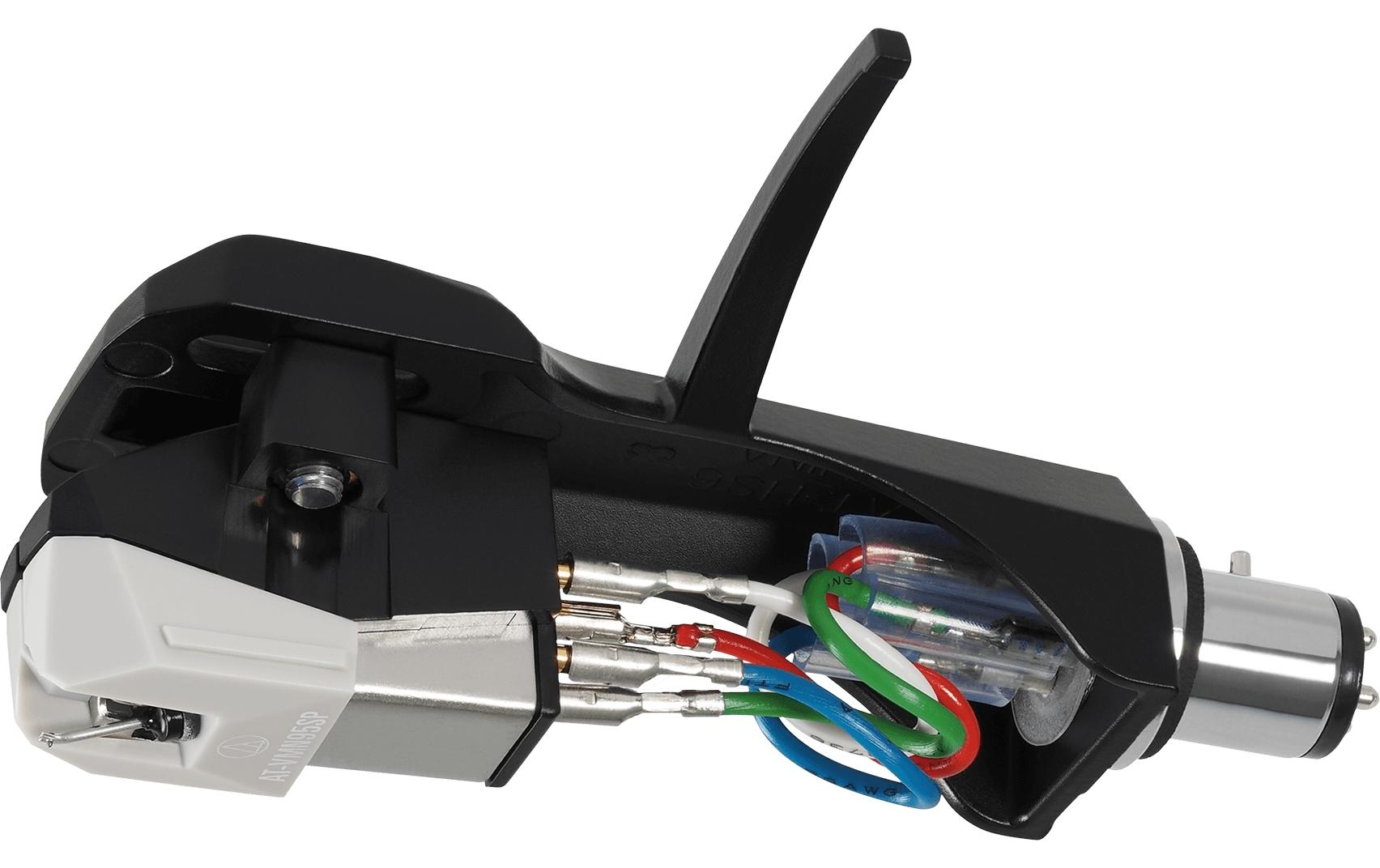 Audio-Technica AT-VM95SP/H – Tonabnehmer, inkl. Headshell, grau, für AT-VMN95-Serie
