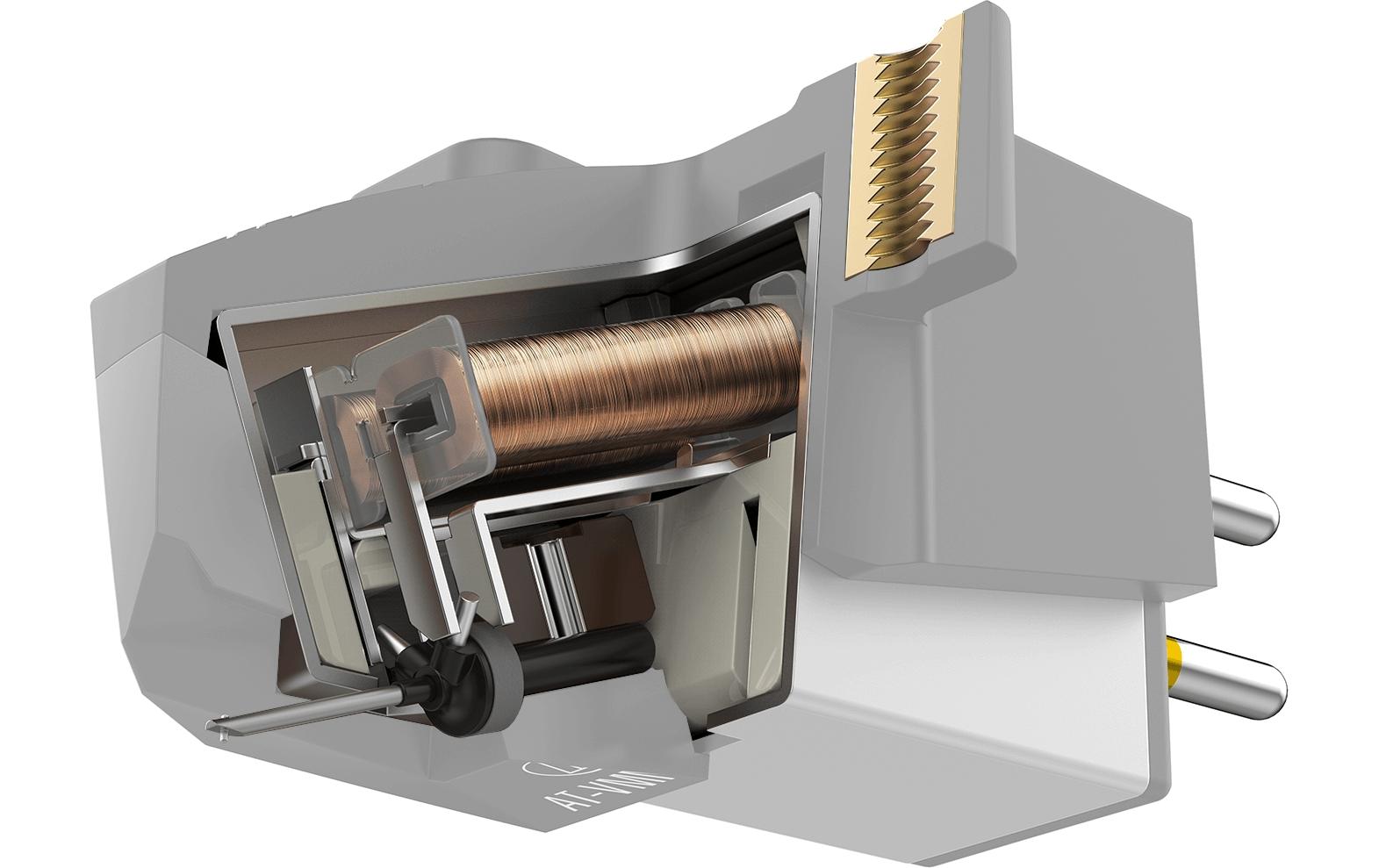 Audio-Technica AT-VM95E – Plattenspieler-Stiftkassette, elliptische Nadel, Silber, für VM95 Serie