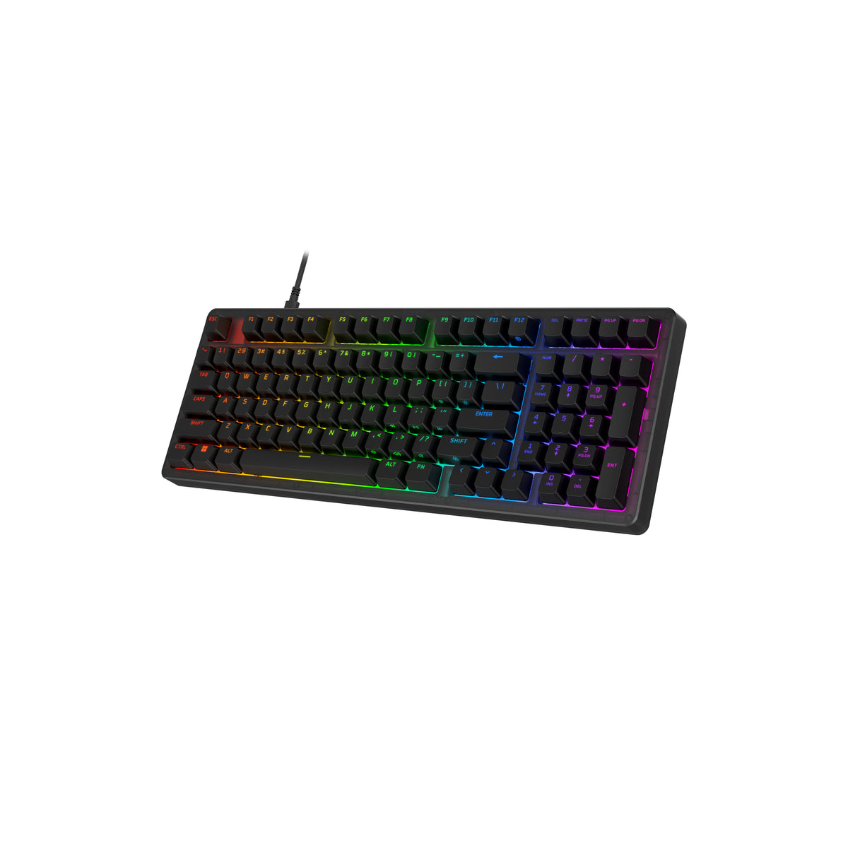 HyperX Origins 2 1800 – Tastatur – Mechanisch – USB-C – Ohne Ziffernblock – Für PC, PS5, Xbox Serie