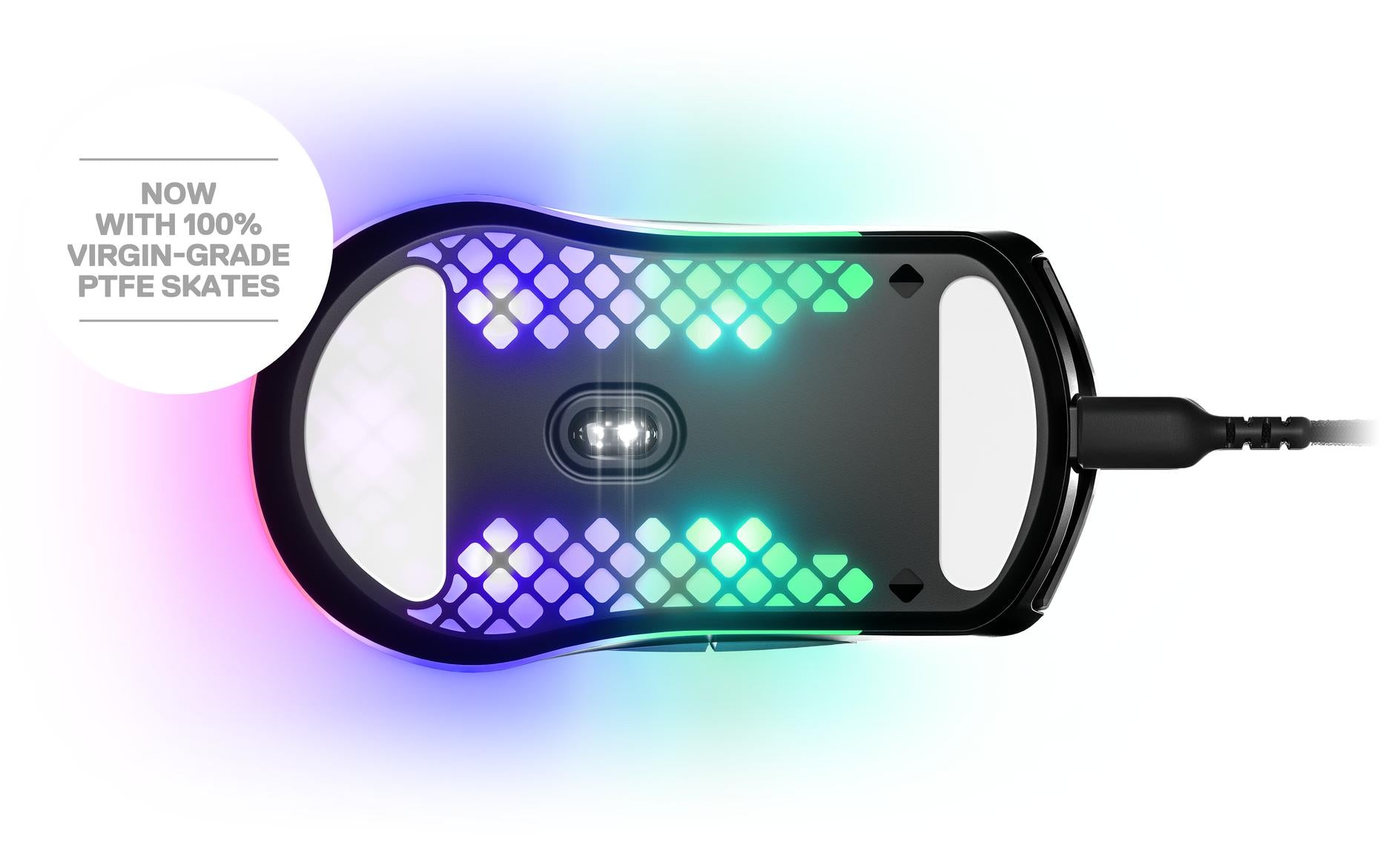 SteelSeries Aerox 3 – Gaming-Maus – Kabelgebunden (USB-C), 8500 DPI, RGB-Beleuchtung, rechts, Schwarz