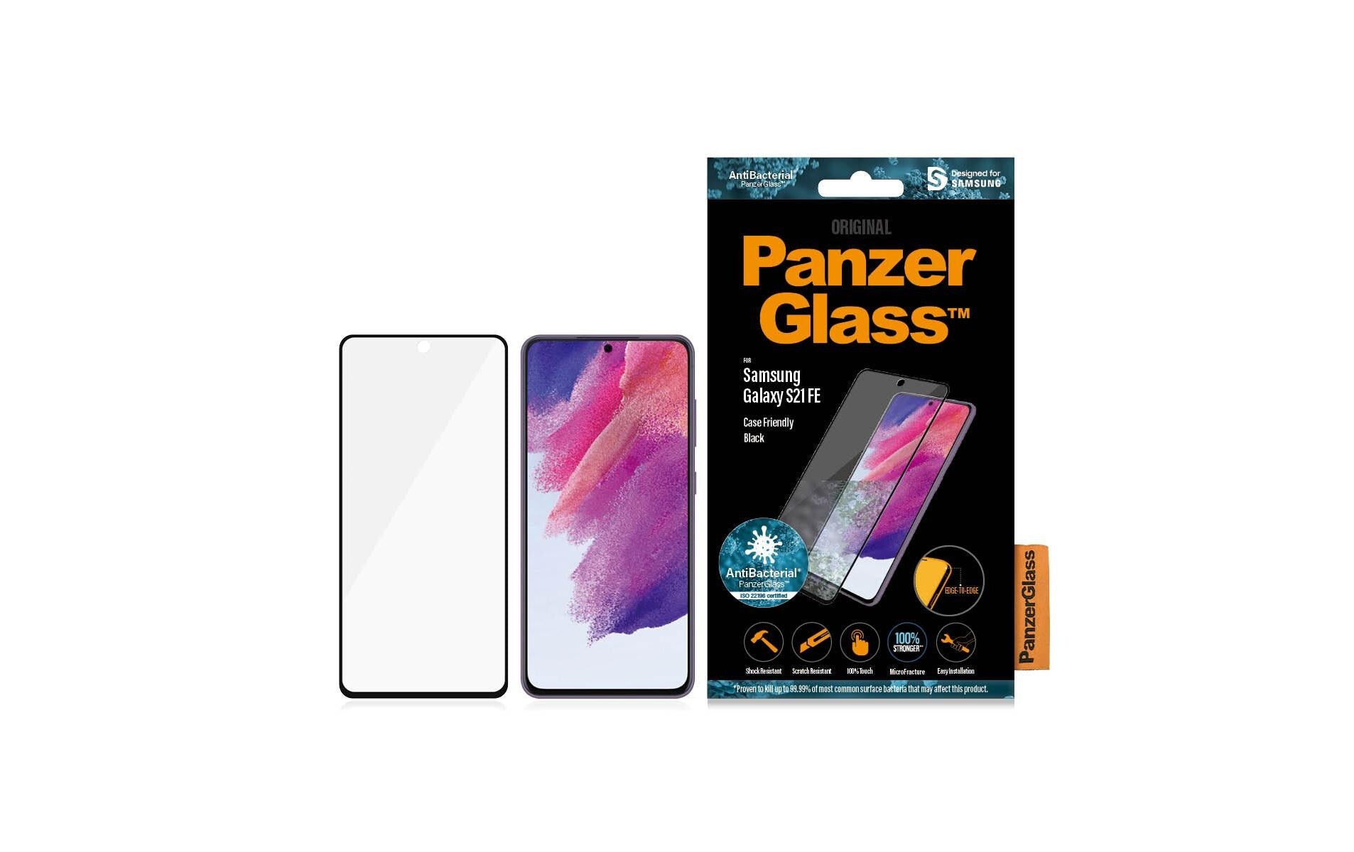 PanzerGlass Displayschutzglas – für Samsung Galaxy S21 FE, Hartglas, Transparent – 1er-Pack
