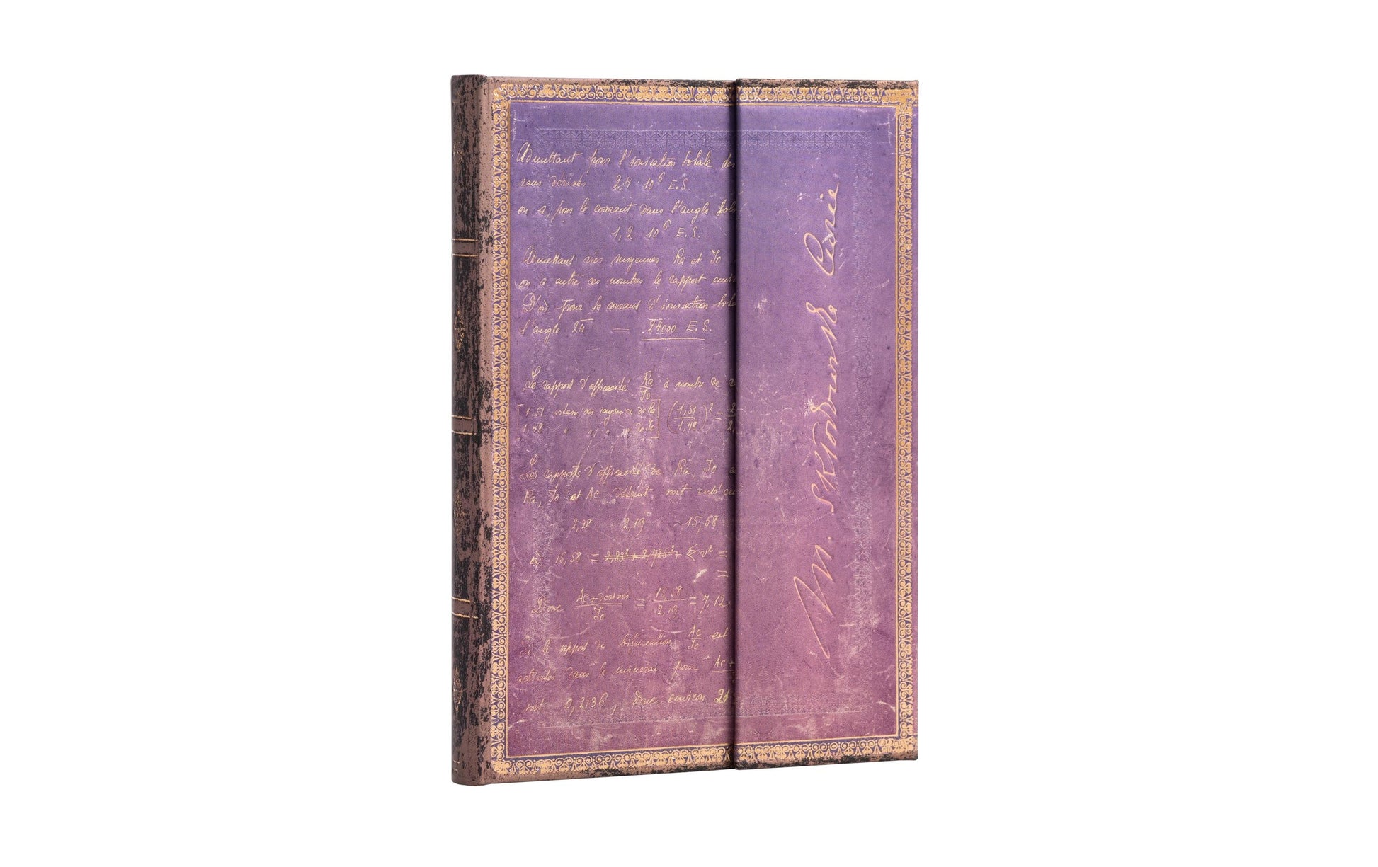 Paperblanks Notizbuch – 130 × 180 mm – 5 mm liniert – 144 Seiten – 120 g/m² – Hardcover, Lesezeichen – Violett