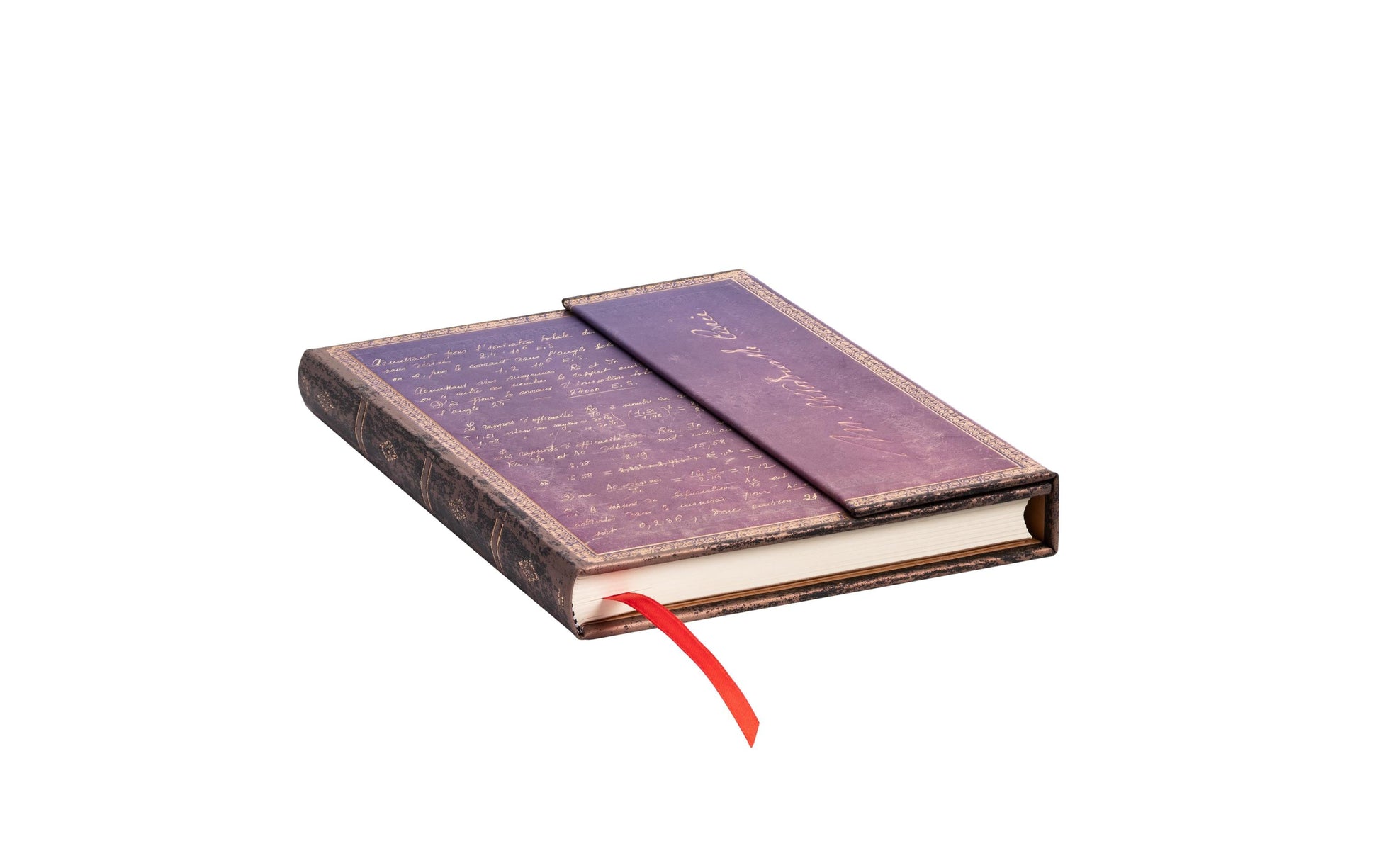 Paperblanks Notizbuch – 130 × 180 mm – 5 mm liniert – 144 Seiten – 120 g/m² – Hardcover, Lesezeichen – Violett