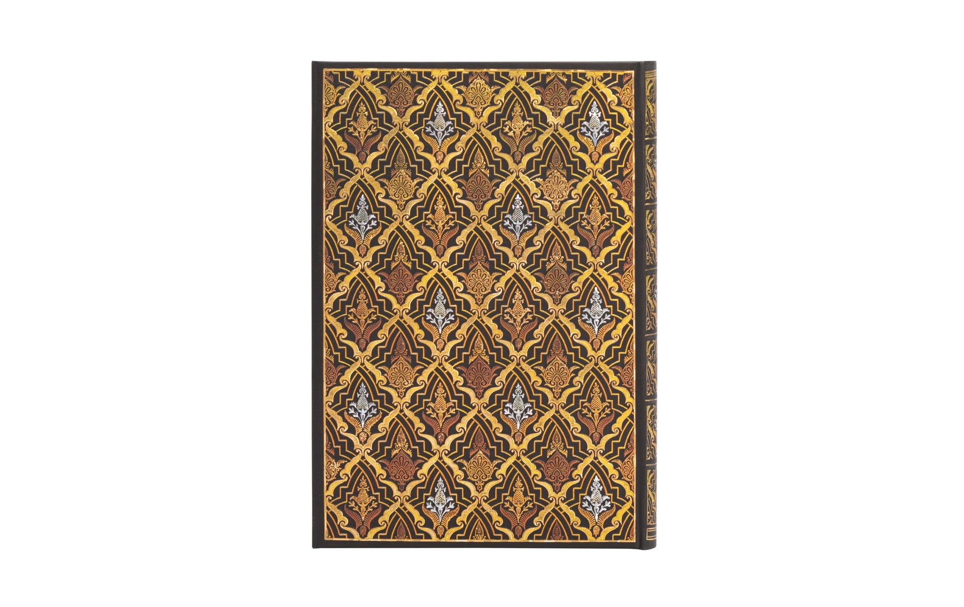 Paperblanks Adressbuch – 100 × 140 mm – 5 mm liniert – 120 g/m² – Hardcover, Wickelverschluss, Ornament, Braun