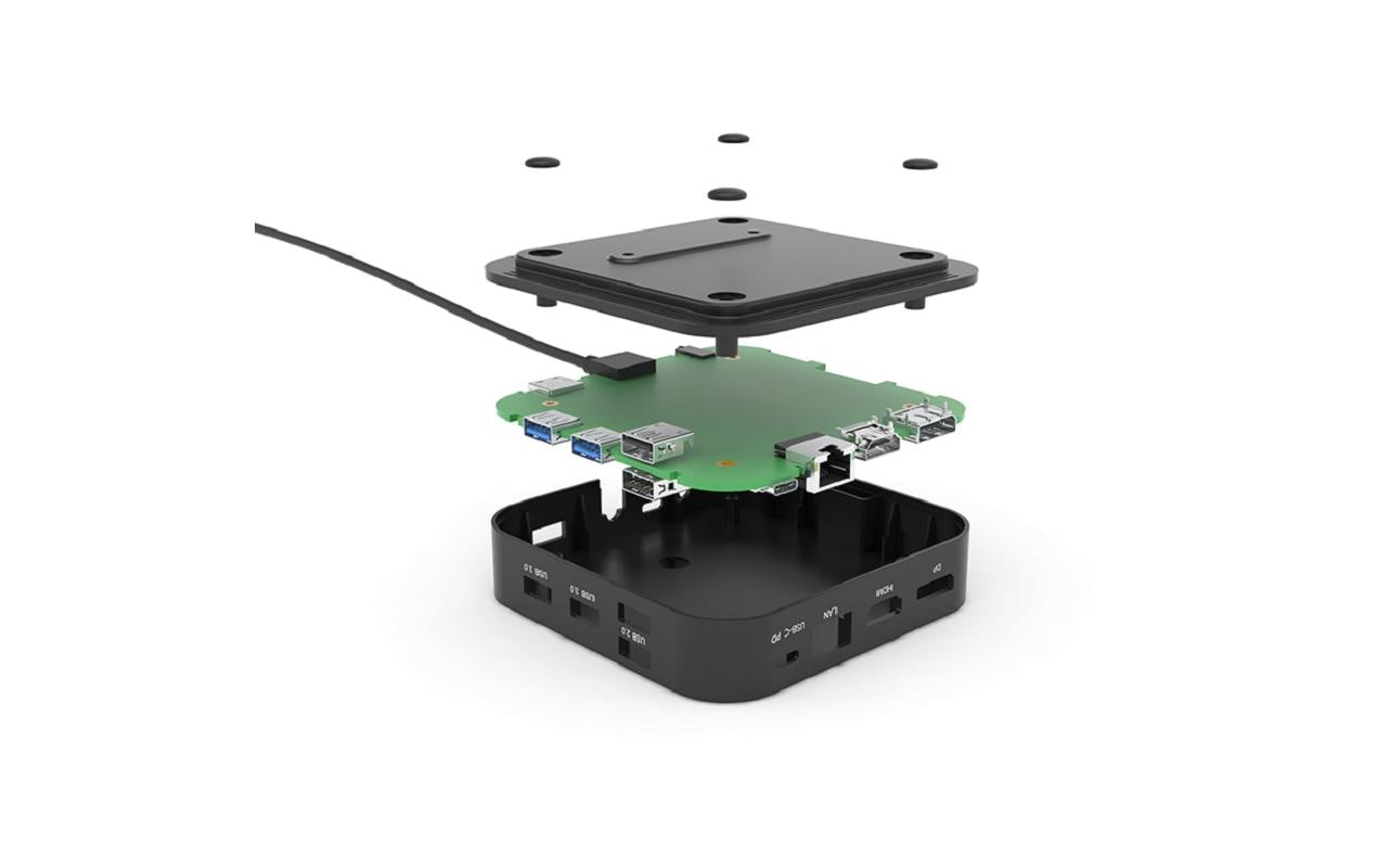 i-tec MST DS Dockingstation – USB-C, DP, HDMI, 5× USB-A, 2× USB-C, 100 W PD, GbE, für Windows/Mac/Linux