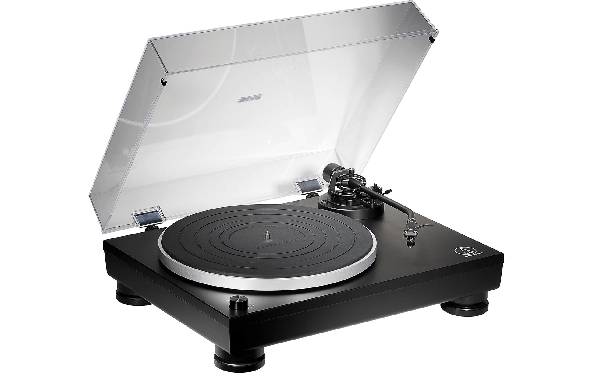 Audio-Technica AT-LP5X – Plattenspieler – Stationär – Direktantrieb, J-Tonarm, Phono-Vorverstärker – Schwarz