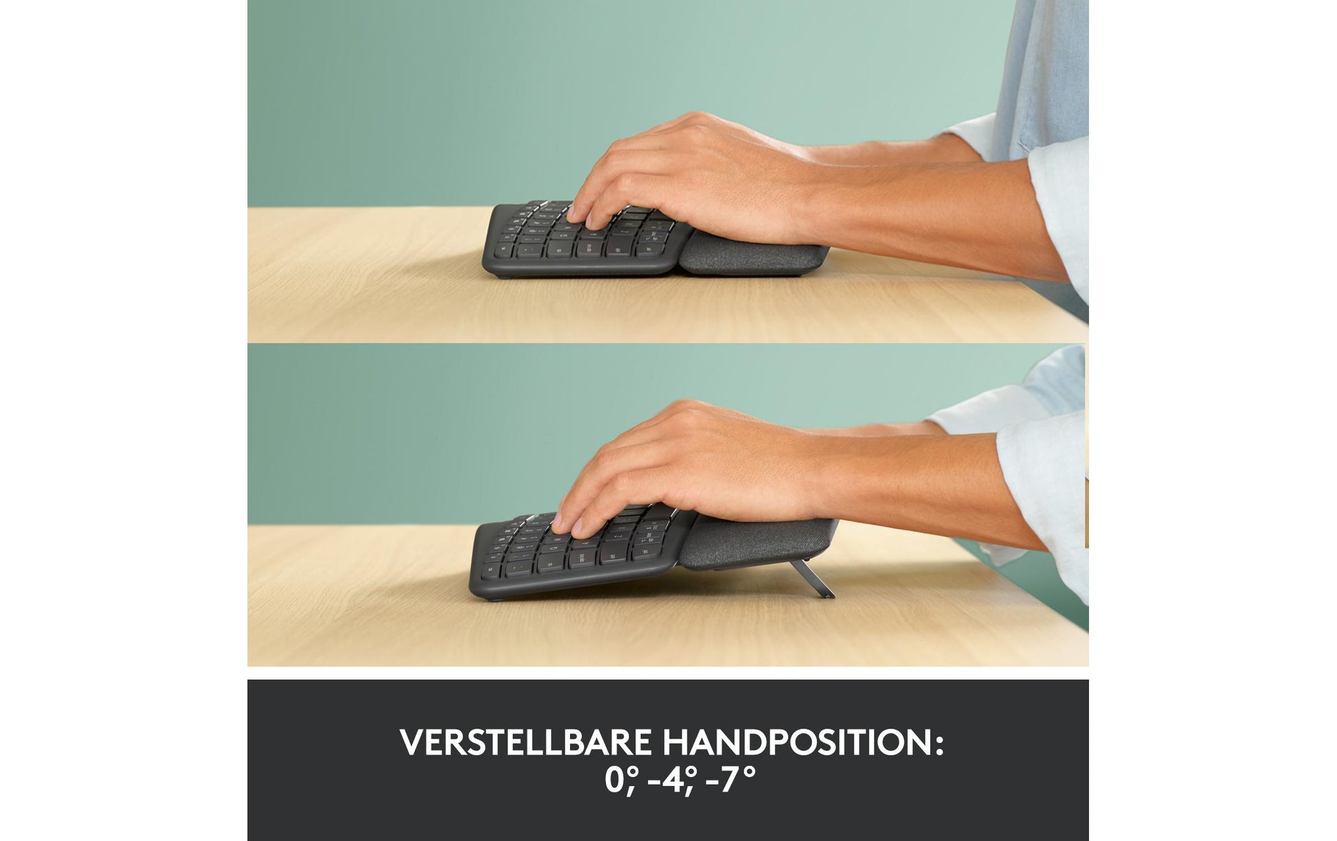 Logitech Ergo K860 – Tastatur, kabellos (Bluetooth/2,4 GHz) – für Windows, macOS