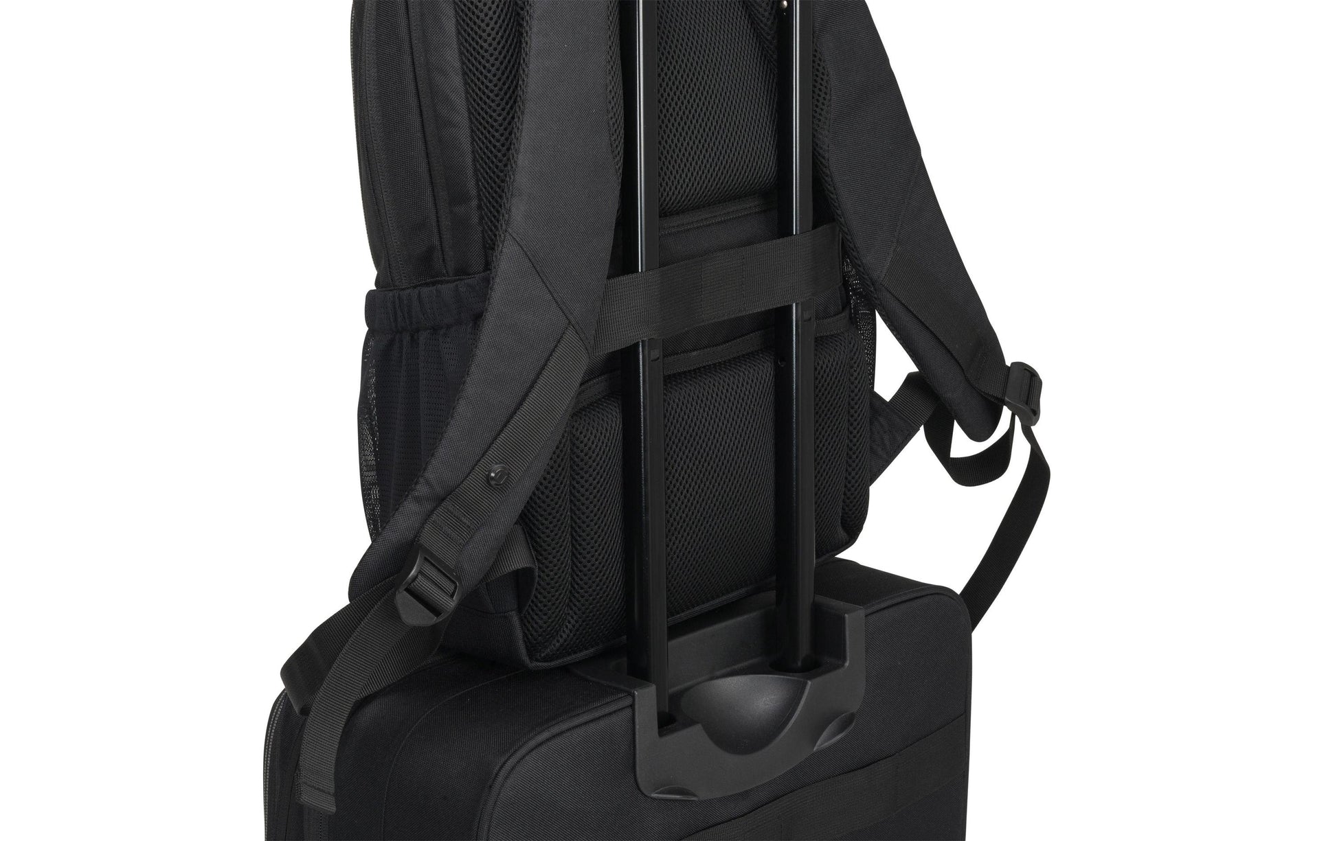 DICOTA Notebook-Rucksack für Notebooks bis 15,6" – Abschliessbar, aus recycelten Materialien – Schwarz