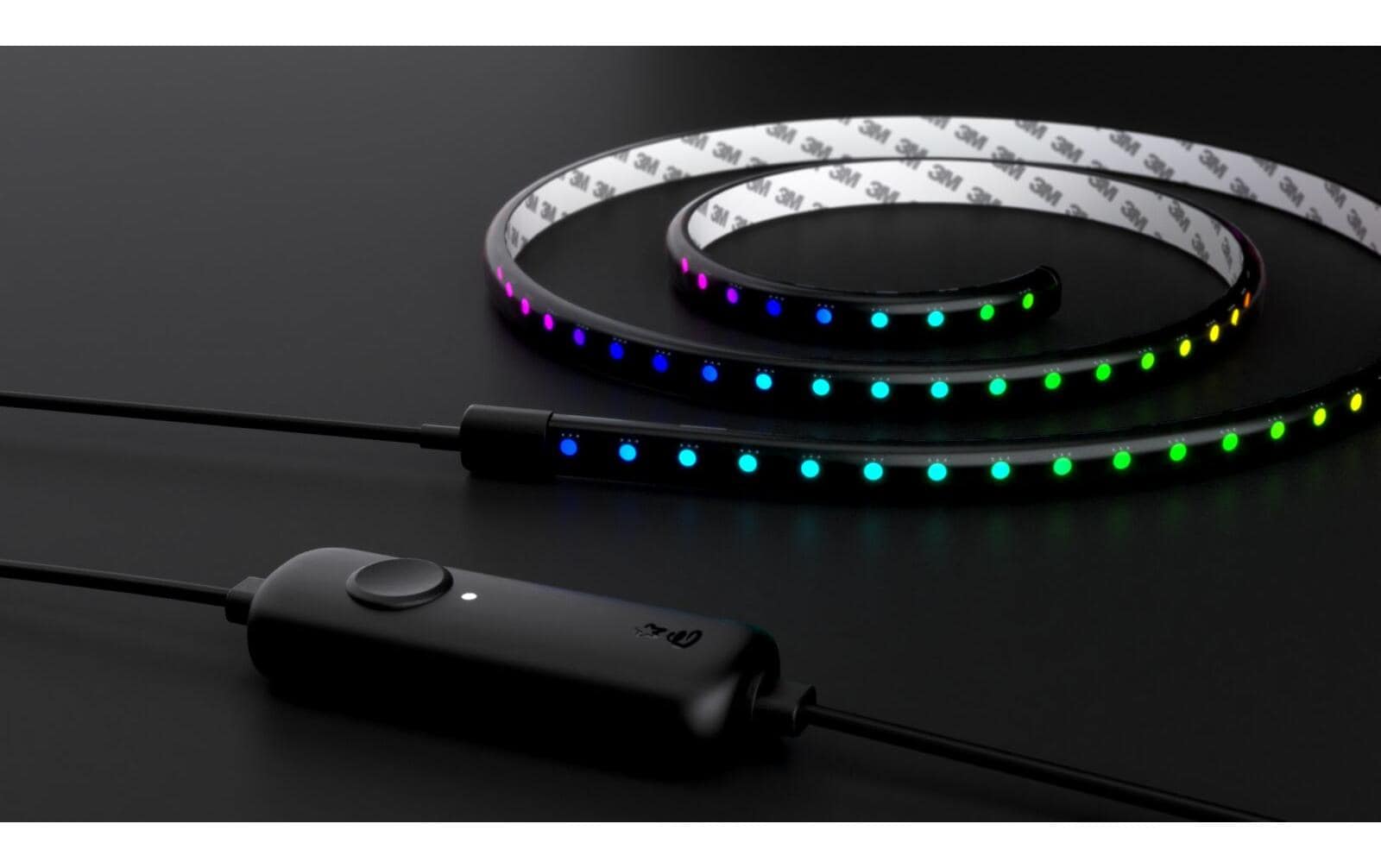 Twinkly LED-Strip – Starterset, 1,5 m, 540 lm, 24 W, RGB, BT, für HomeKit, schwarz