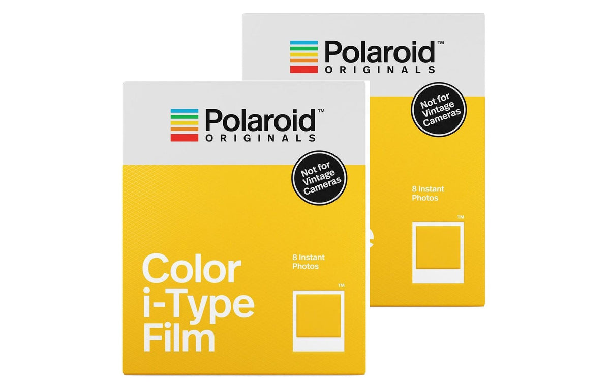 Polaroid i-Type Color Duo Sofortbildfilm – 79 × 79 mm Bild, ISO 640 – für Polaroid i-Type – 16er-Pack