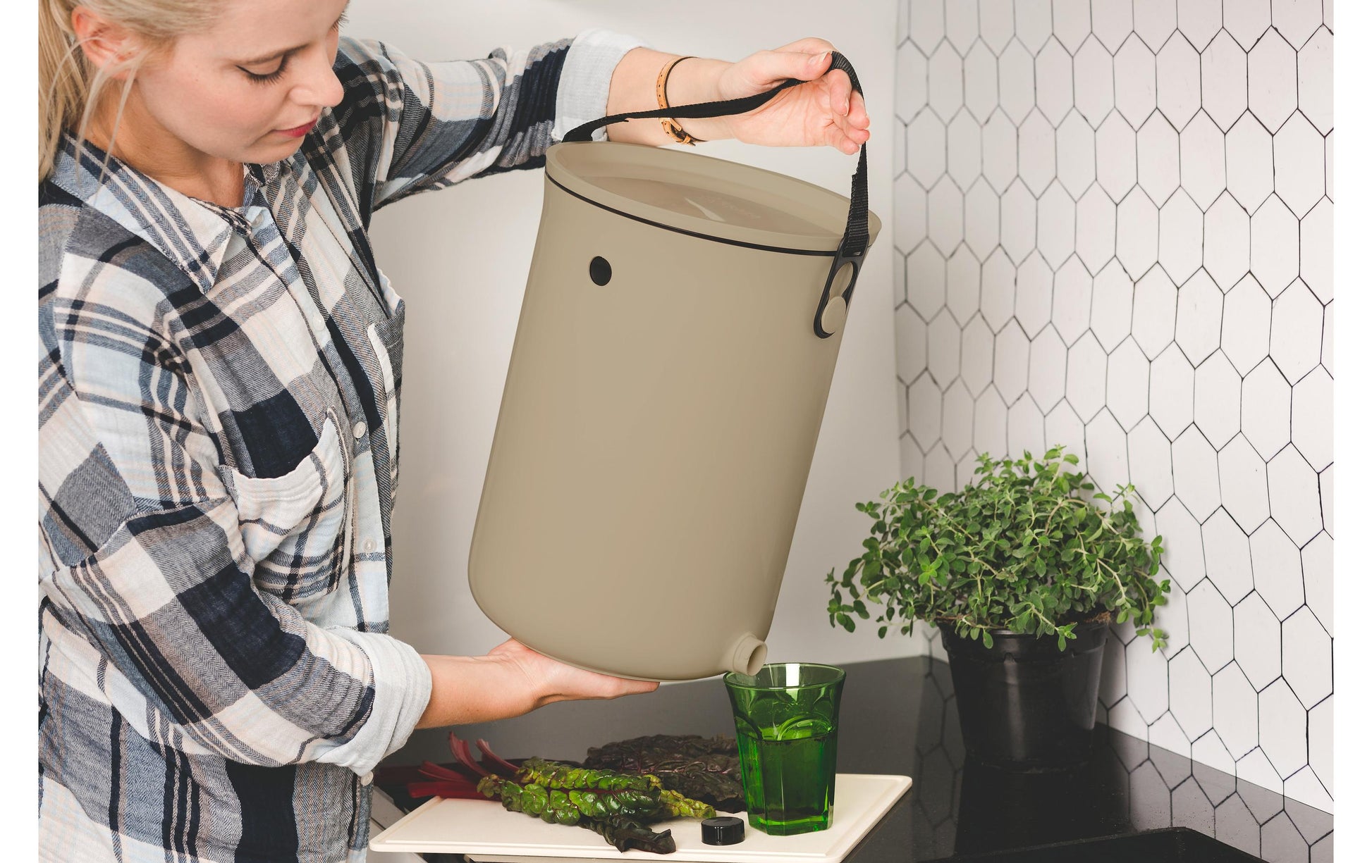 Bokashi Komposteimer Organko 2 – 9,6 l – beige