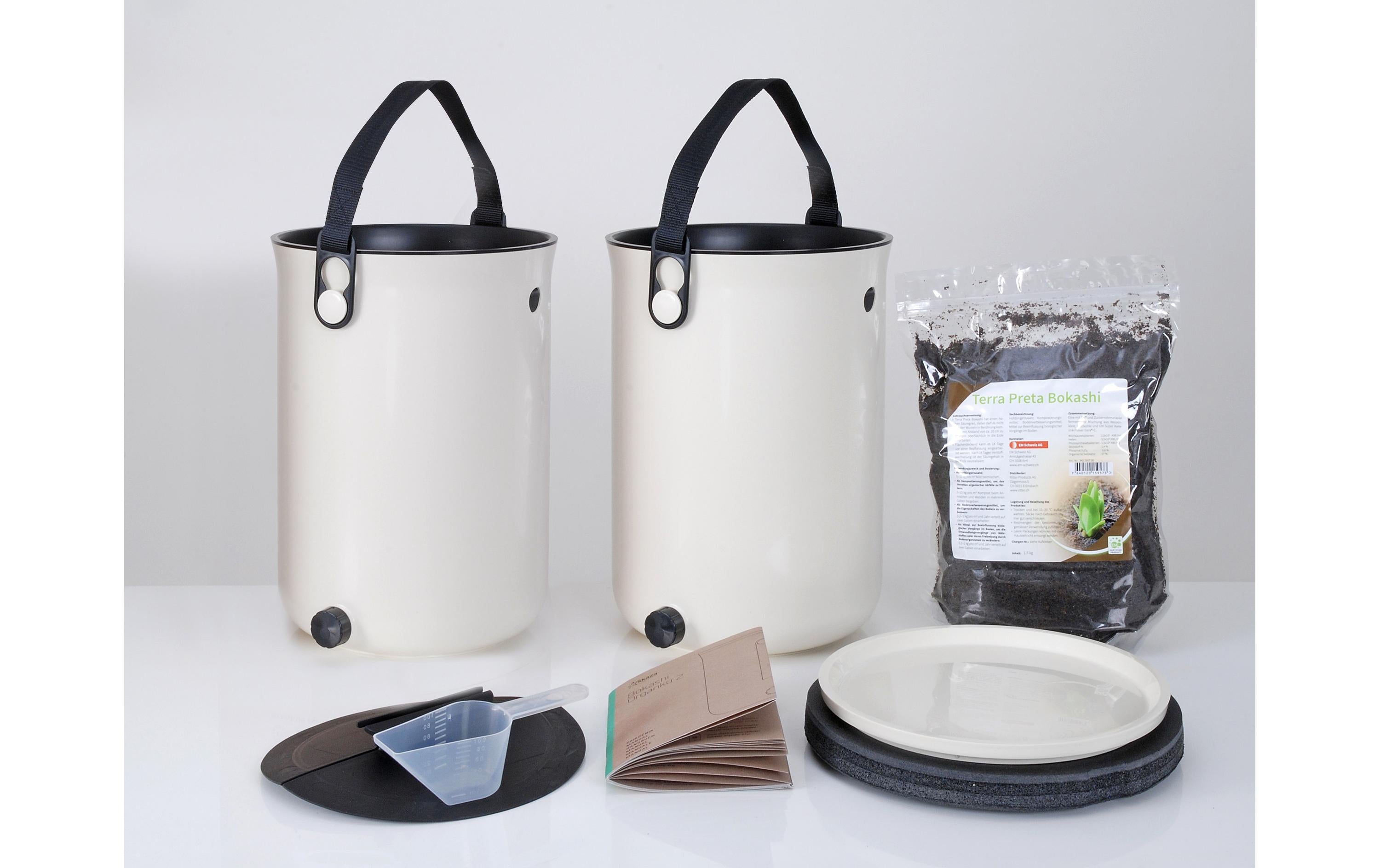 Bokashi Komposteimer Organko 2 – 9,6 l – Weiss
