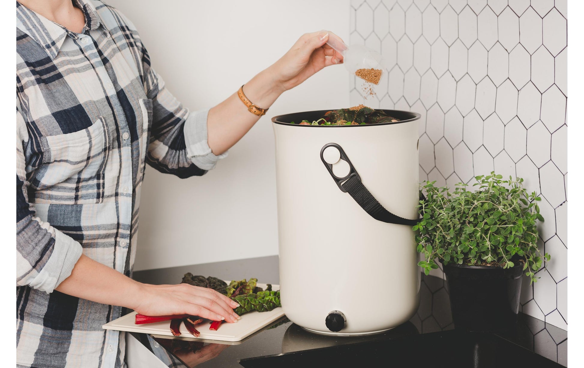 Bokashi Komposteimer Organko 2 – 9,6 l – Weiss