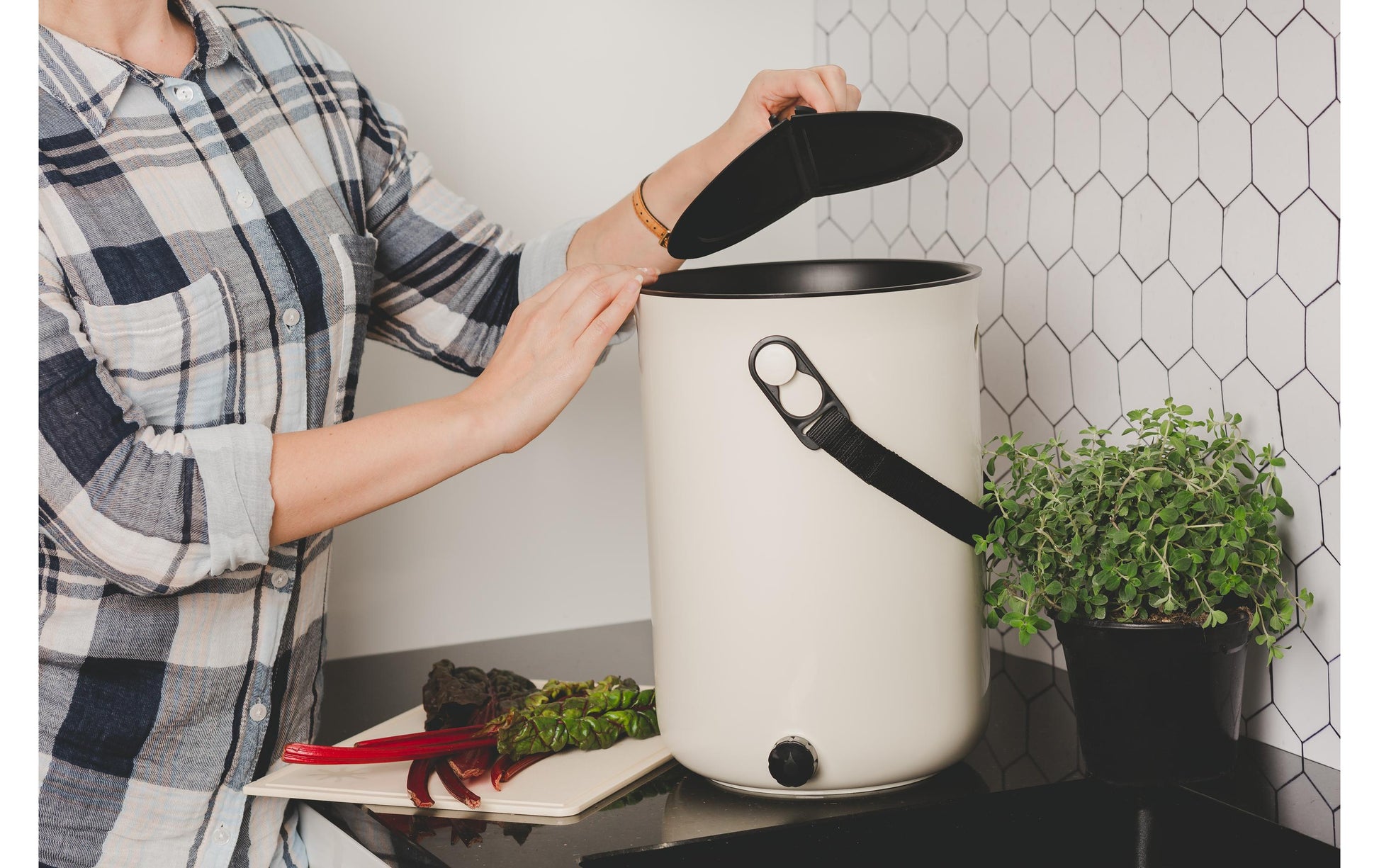 Bokashi Komposteimer Organko 2 – 9,6 l – Weiss