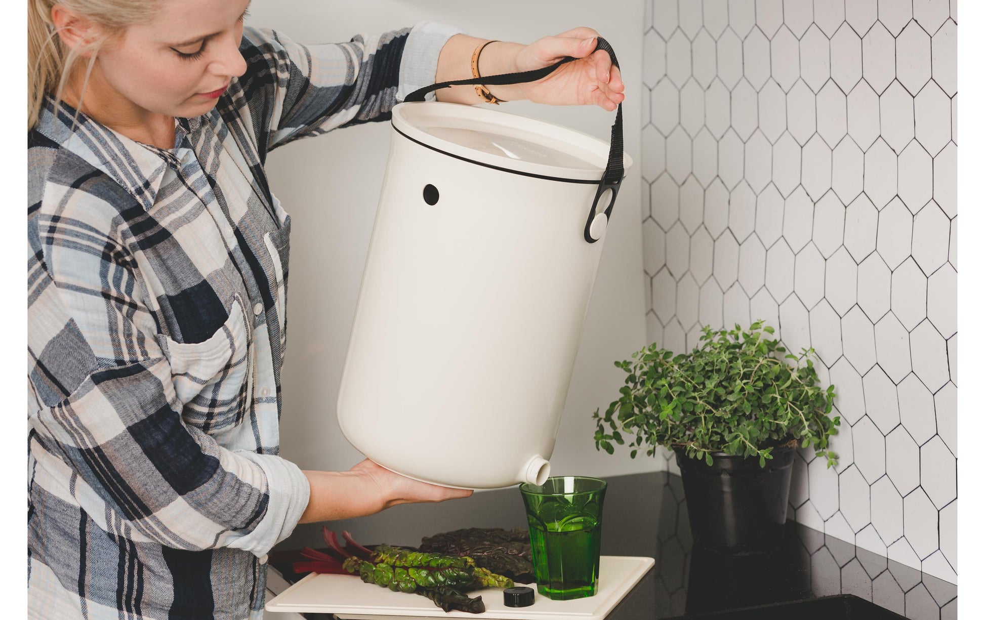 Bokashi Komposteimer Organko 2 – 9,6 l – Weiss