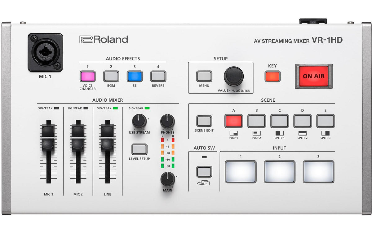 Roland VR-1HD – USB-Mischpult (3), USB 3.0, Weiss
