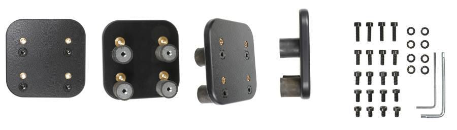 Brodit Vibrationsdämpfer, Schraubbefestigung – für den Innenbereich – Schwarz, Metall
