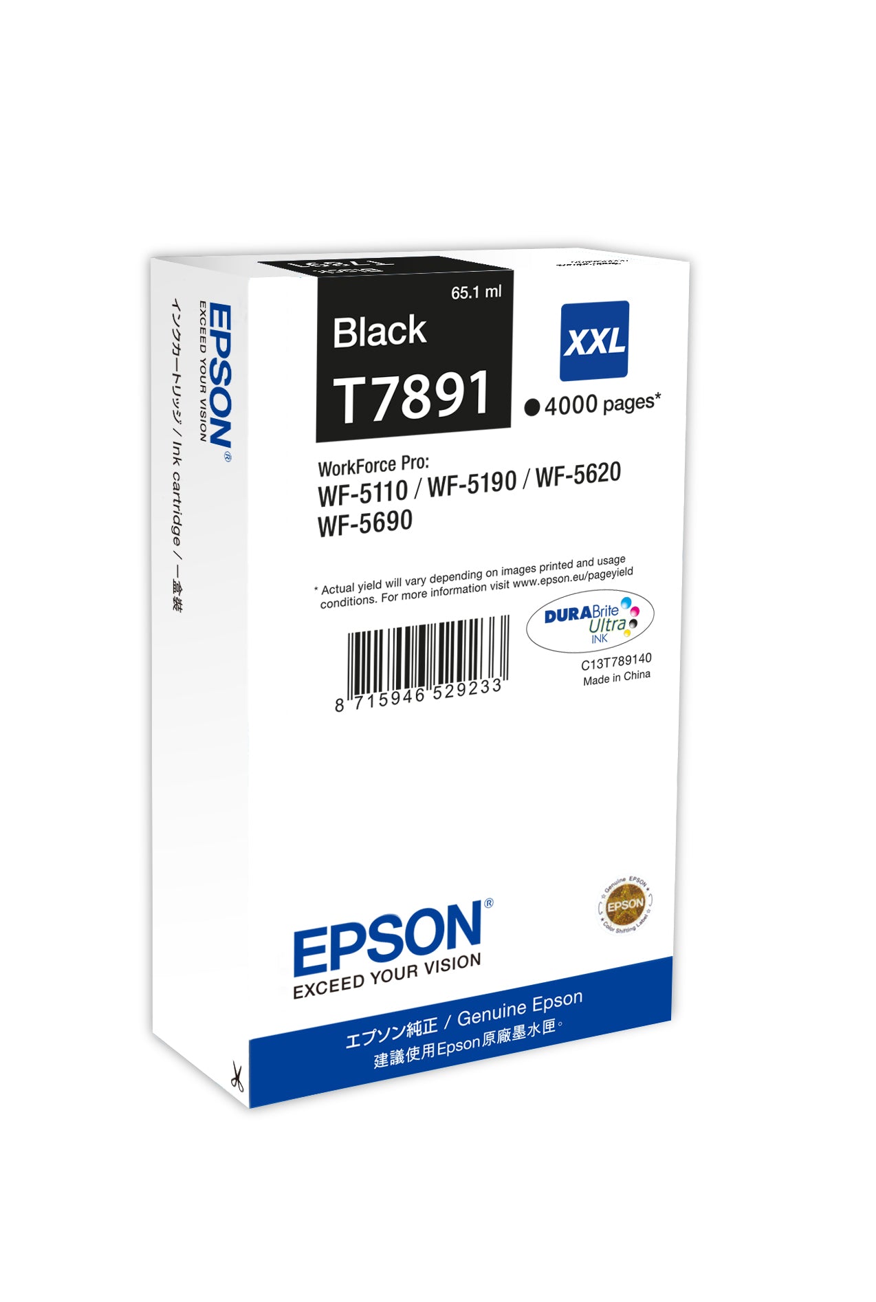 Epson Tintenpatrone XXL – Original, Schwarz, T789
