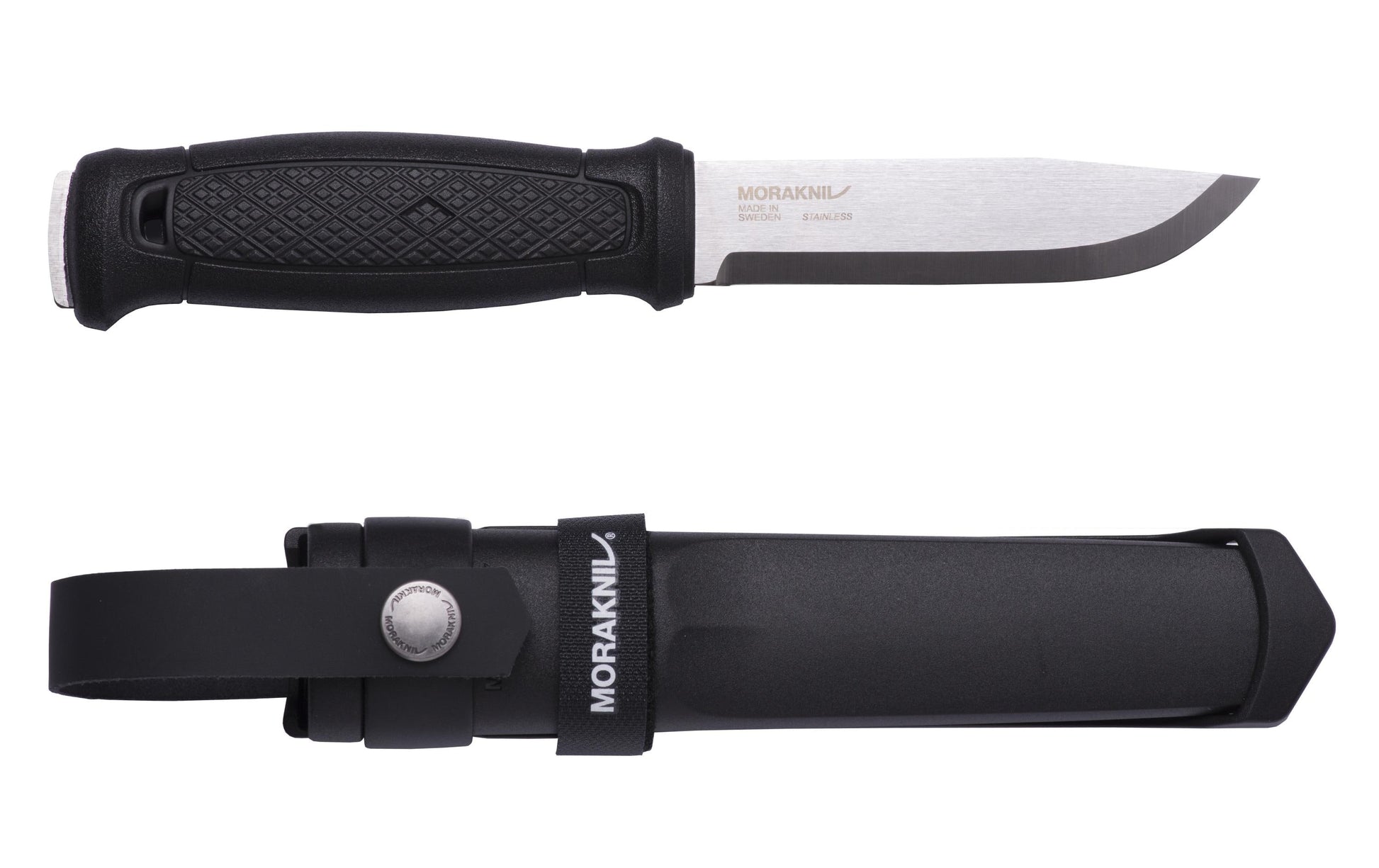 Morakniv Garberg Multi-Mount (S) – Outdoormesser 109 mm, Klinge aus Edelstahl, MOLLE-kompatibel, schwarz
