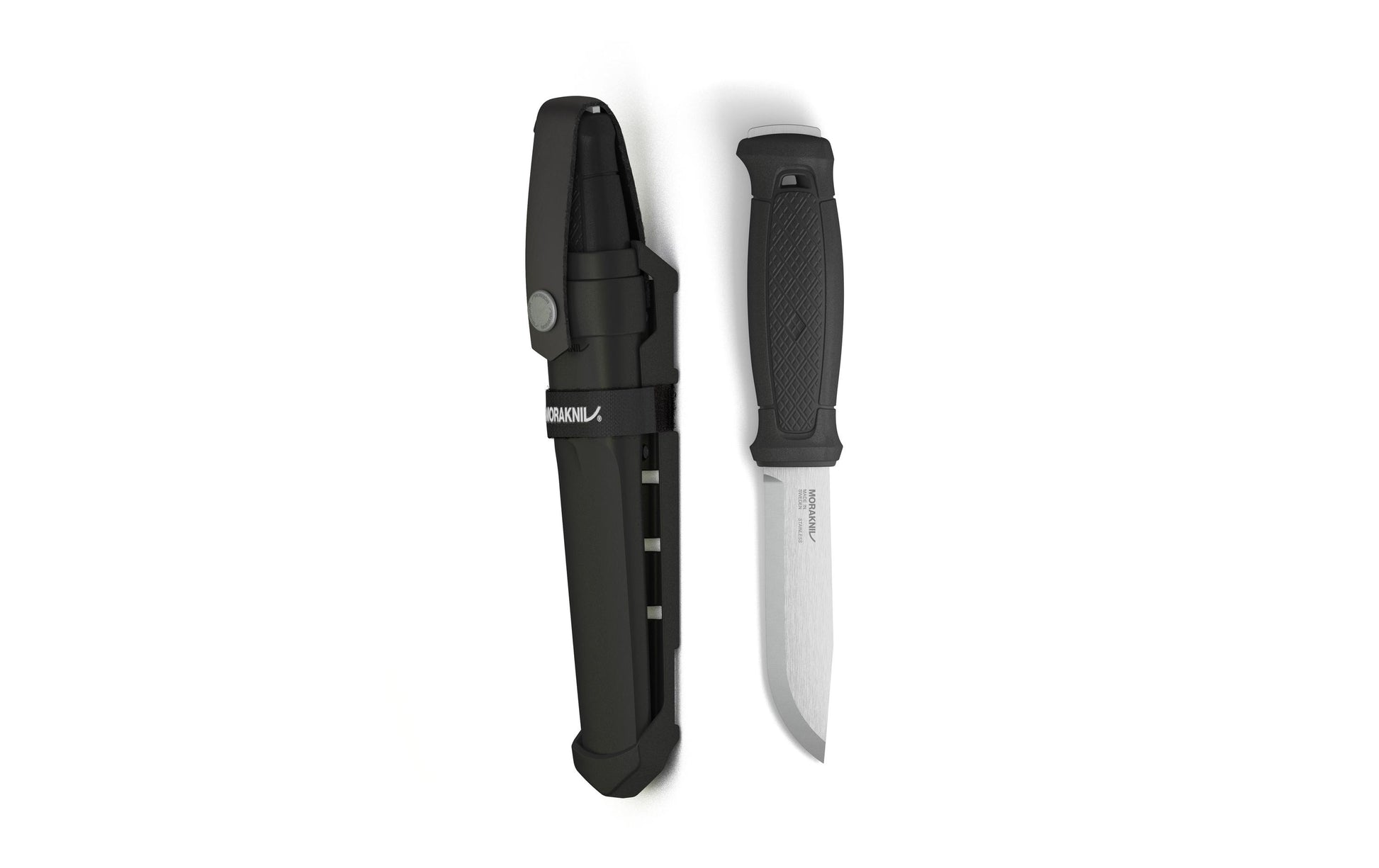 Morakniv Garberg Multi-Mount (S) – Outdoormesser 109 mm, Klinge aus Edelstahl, MOLLE-kompatibel, schwarz