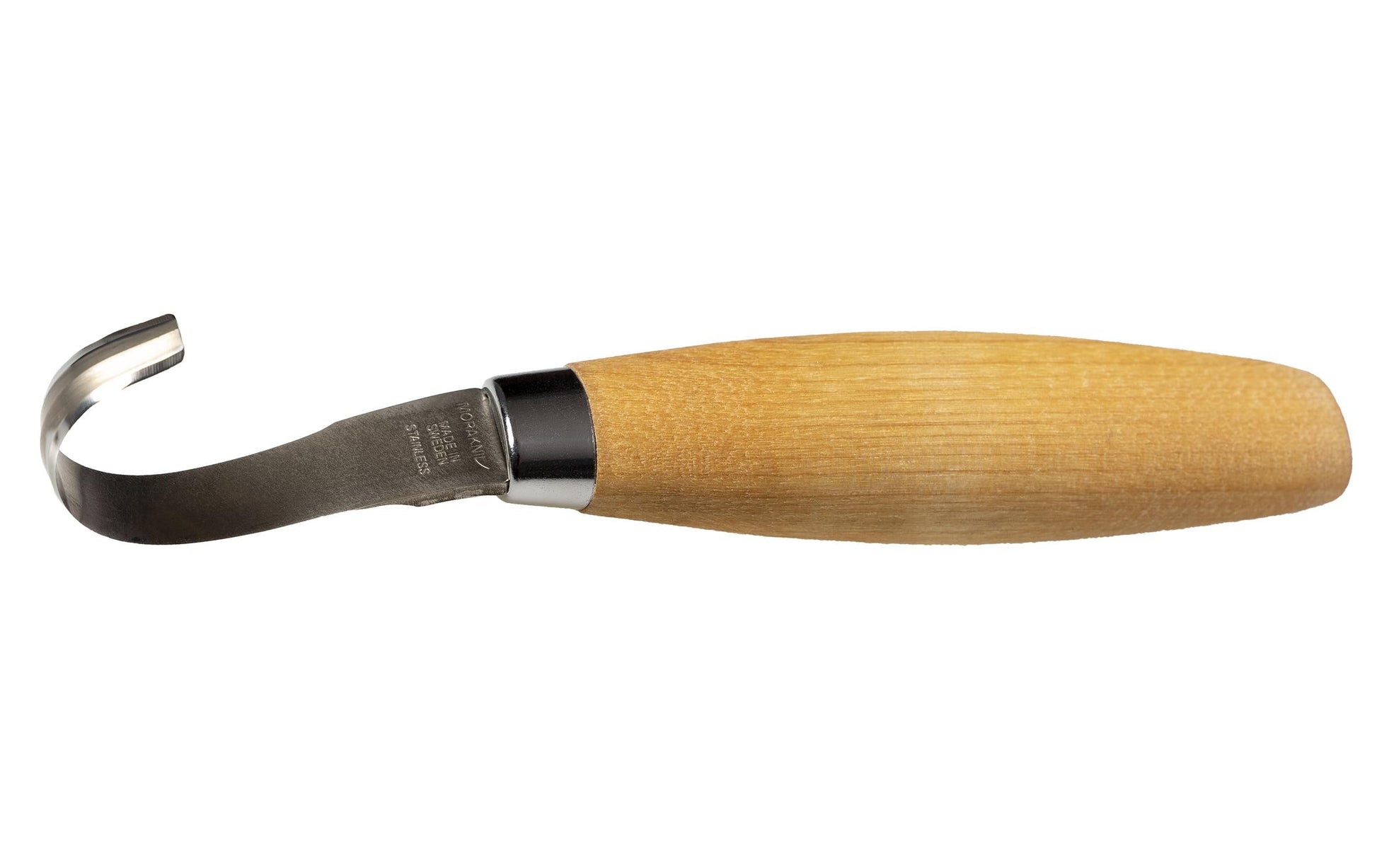 Morakniv Hook Knife 162 Double Edge – Tranchiermesser 55 mm, Edelstahl, Holzgriff