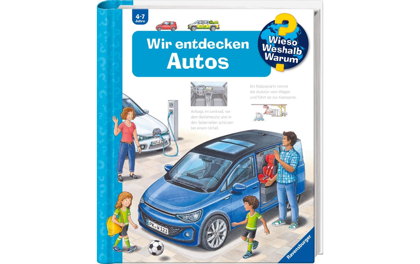 Ravensburger Buch – Wieso? Weshalb? Warum? – Wir entdecken Autos, Spiralbindung, 16 Seiten, 4–7 Jahre