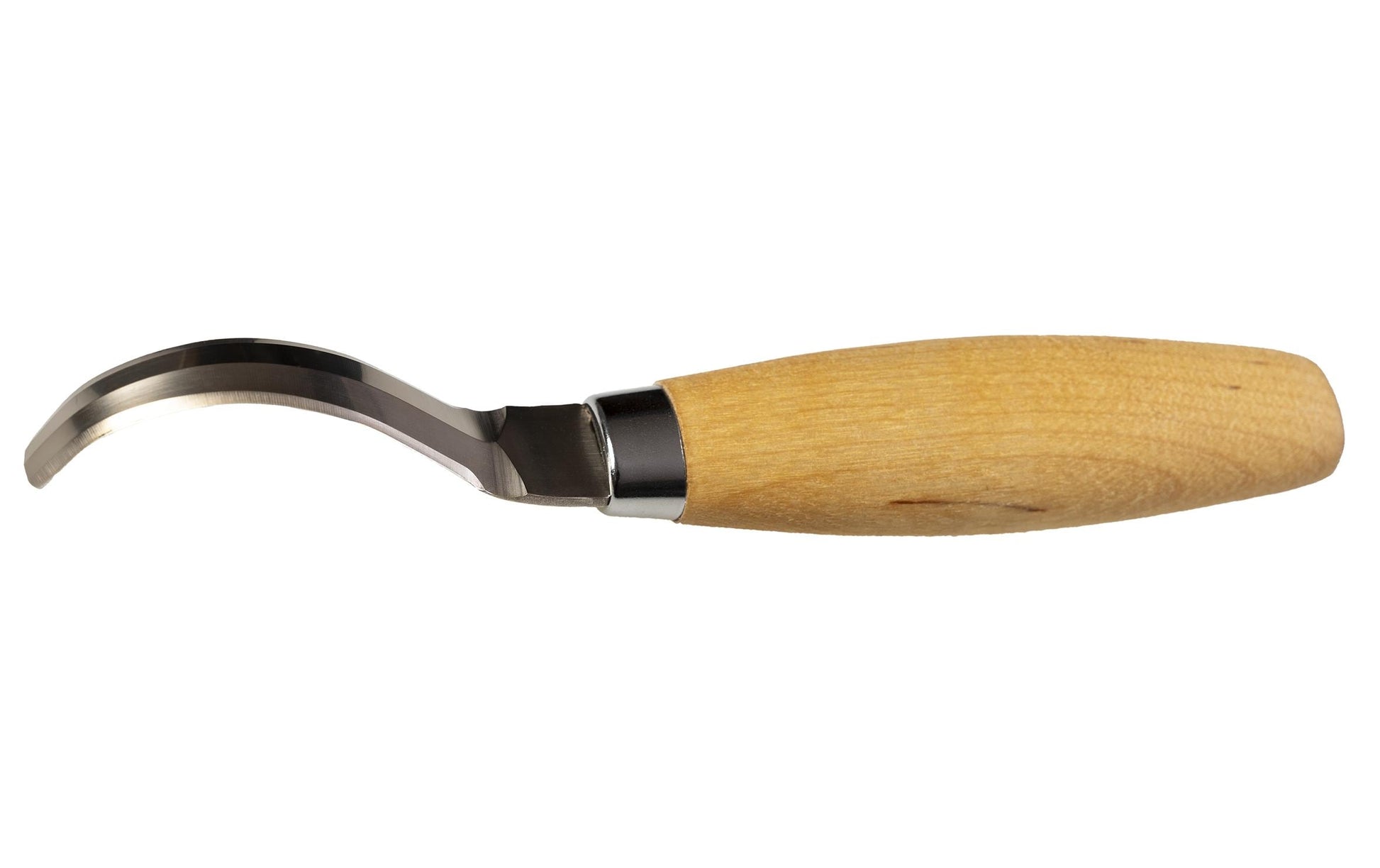 Morakniv Hakenmesser 163 Doppelschneidig – Skalpell 74 mm, Holz, Beige