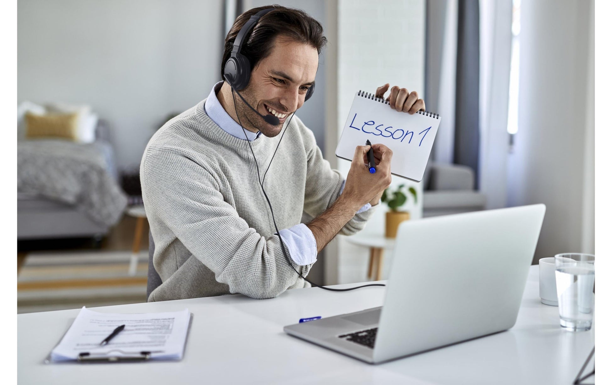 Kensington Headset – USB – mit Mikrofon, Lautstärkeregelung