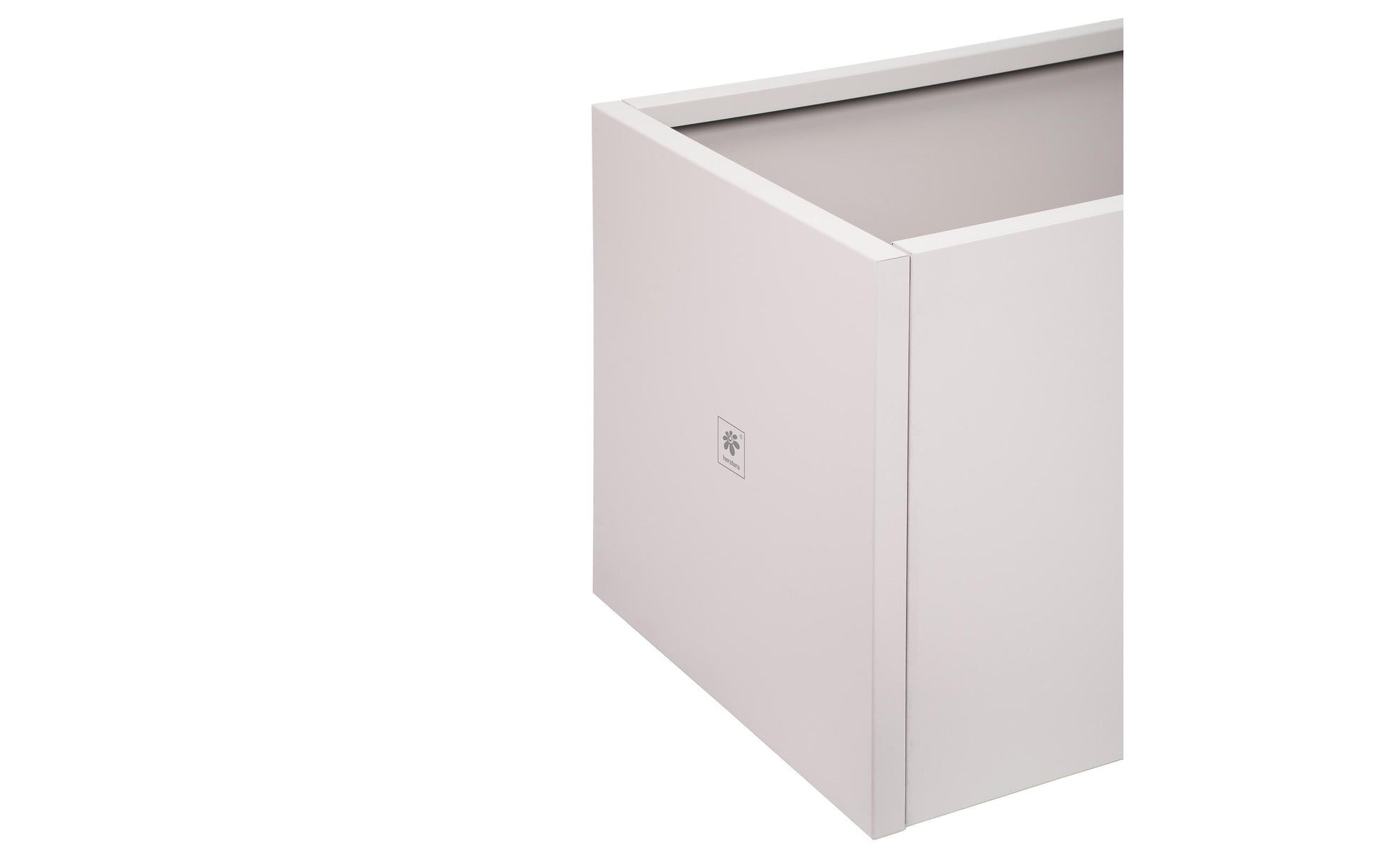 Herstera Pflanzgefäss – 100 × 50 × 50 cm – Stahl, Weiss