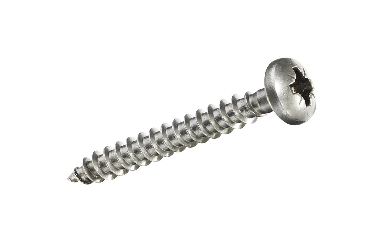Ftm Krafter Spanplattenschrauben – Ø 3 × 25 mm, Linsenkopf, Pozidriv, Edelstahl, 12 Stk.