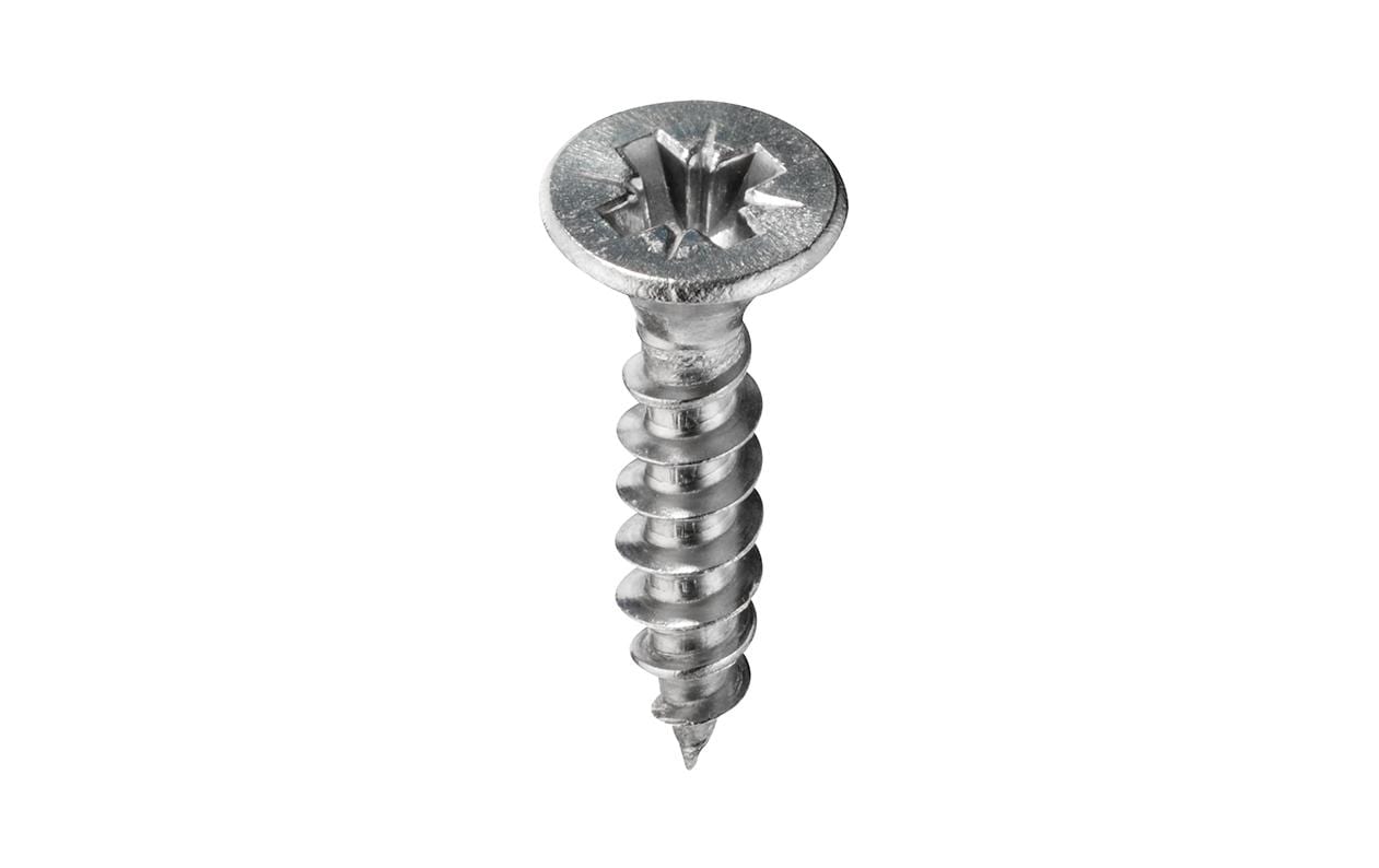 Ftm Krafter Spanplattenschrauben Ø 4 mm – Senkkopf Pozidriv, 30 mm, Edelstahl, 6 Stk.